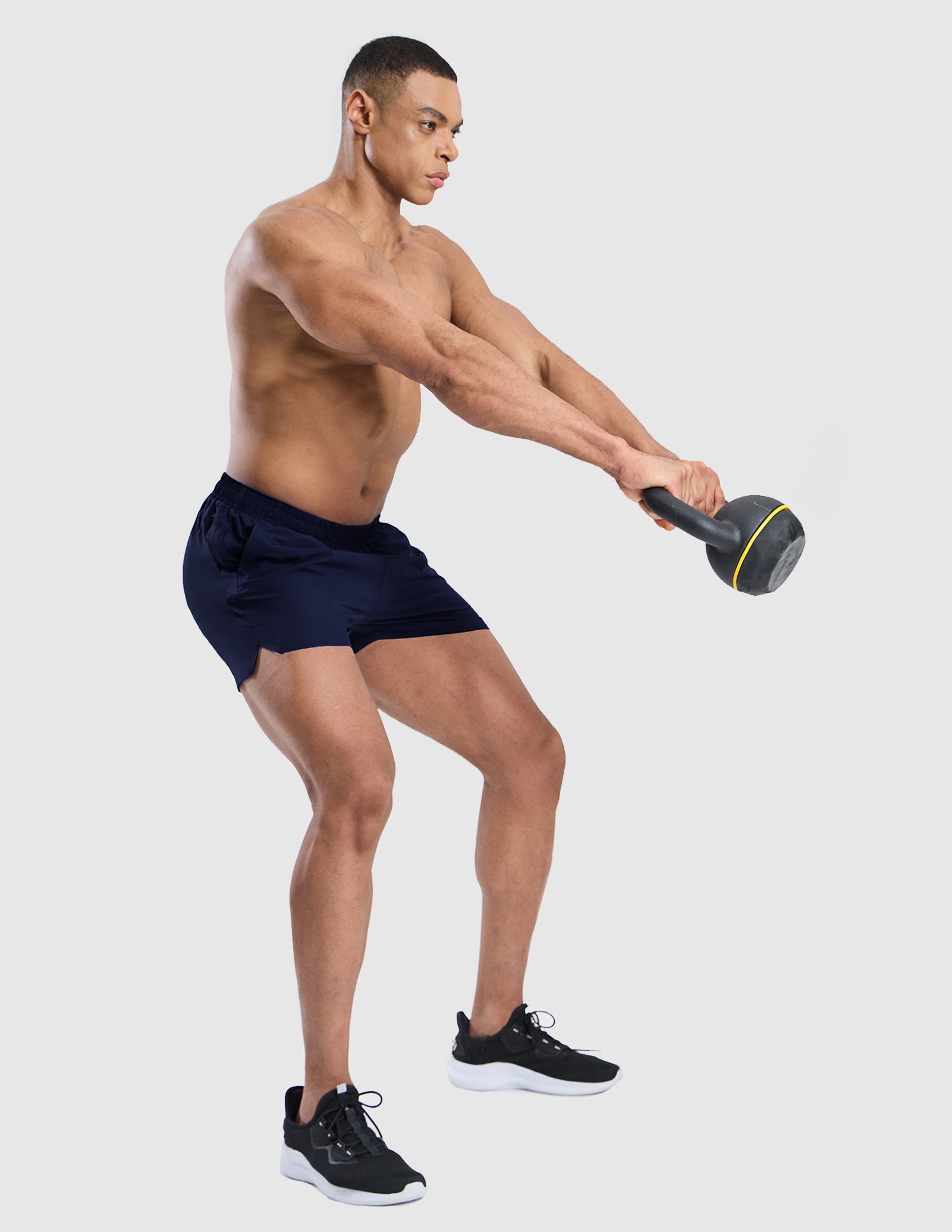 MIER Men's 3 Inch Running Shorts with Liner and Pockets Men's Shorts