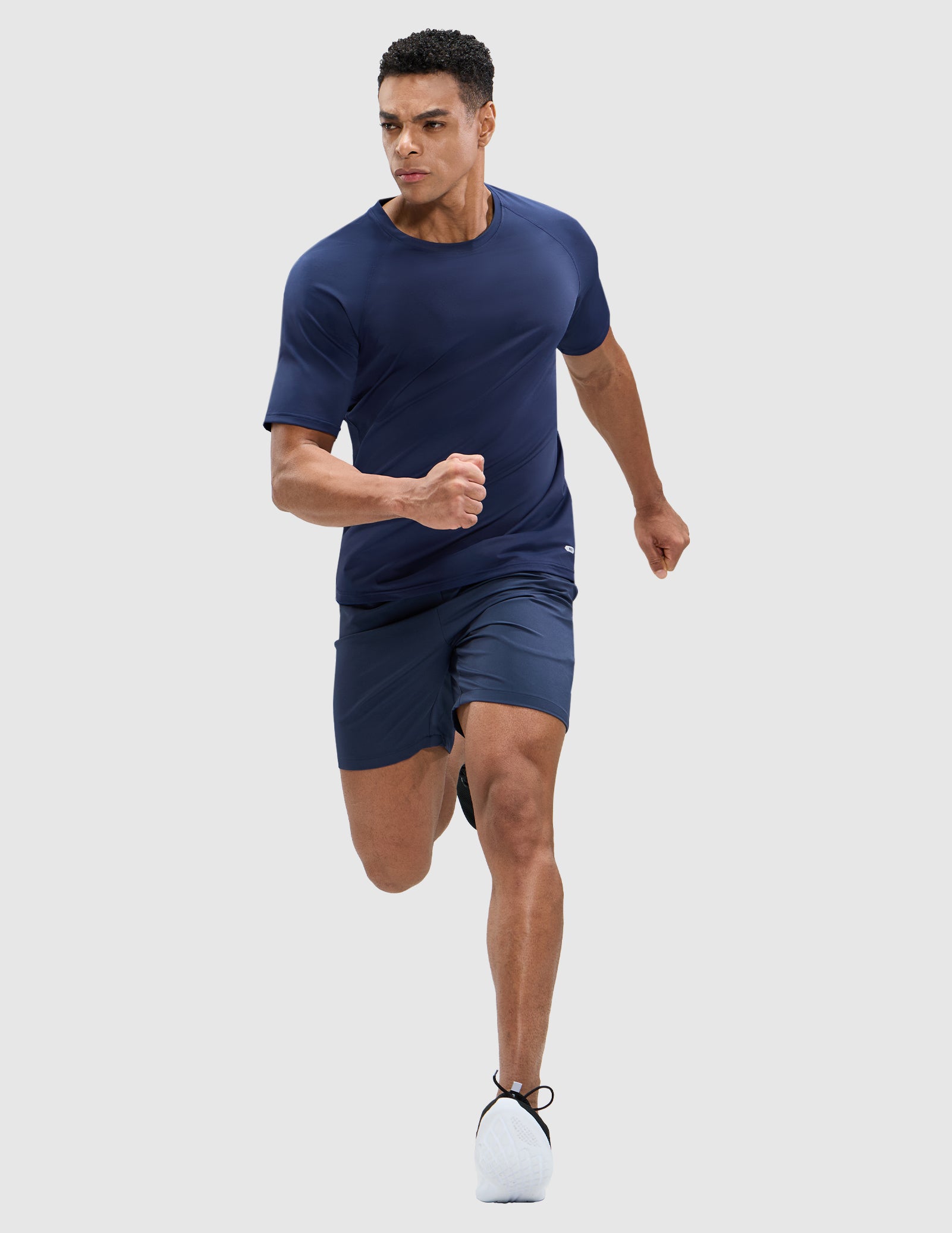 MIER Men's Workout T Shirts Stretchy Quick Dry and Moisture Wicking Men's T-Shirts