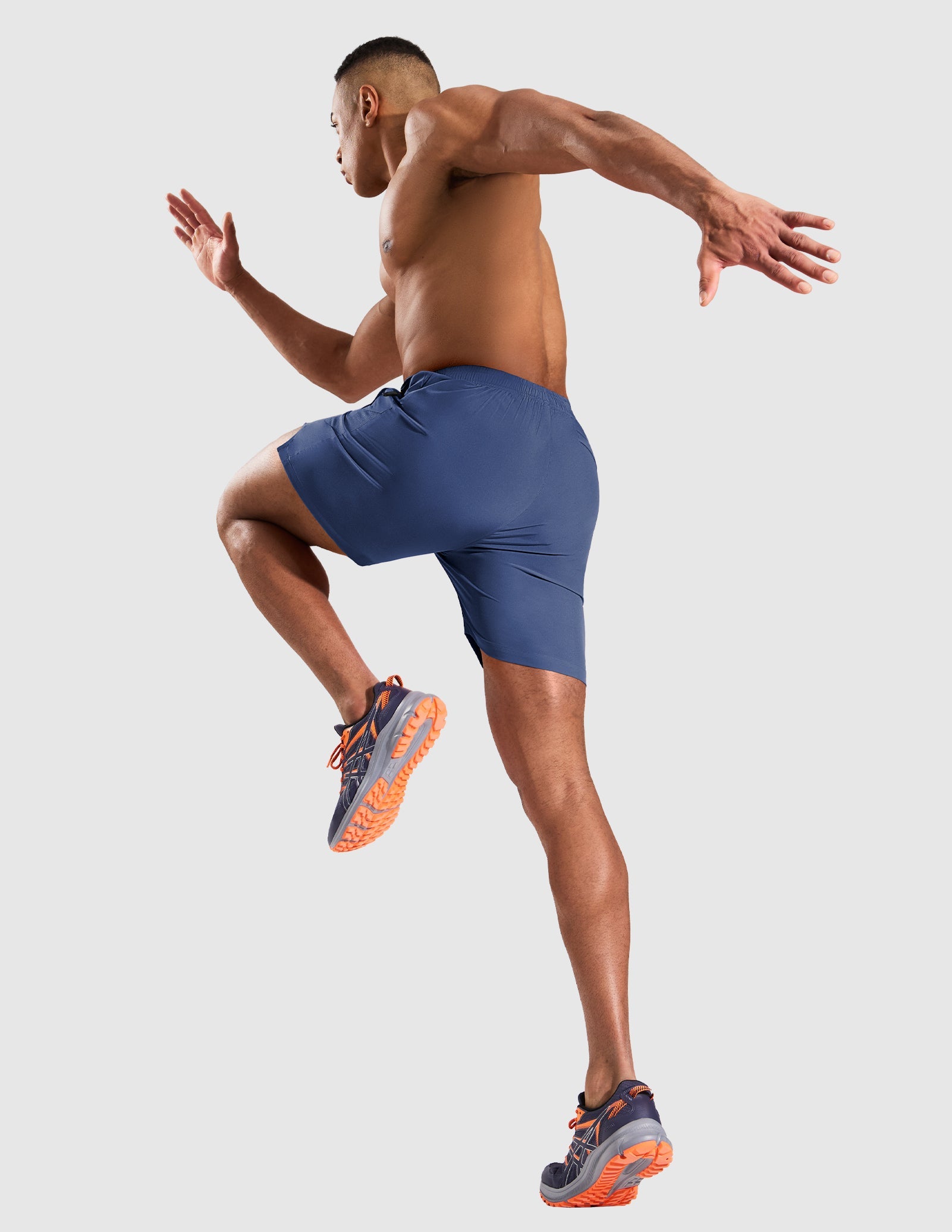 MIER Men’s 5” Running Shorts Quick Dry with Zipper Pockets, No Liner Men's Shorts