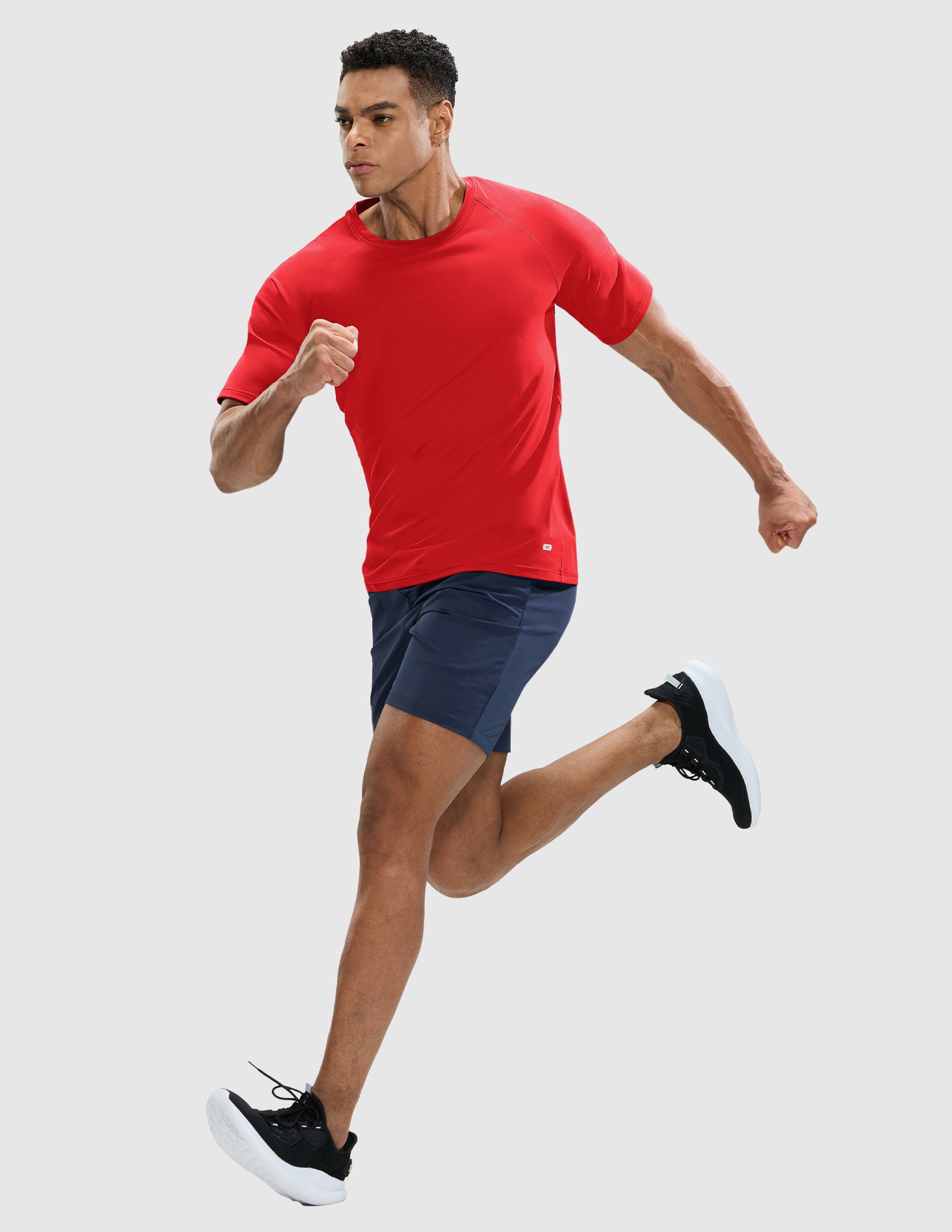 MIER Men's Workout T Shirts Stretchy Quick Dry and Moisture Wicking Men's T-Shirts
