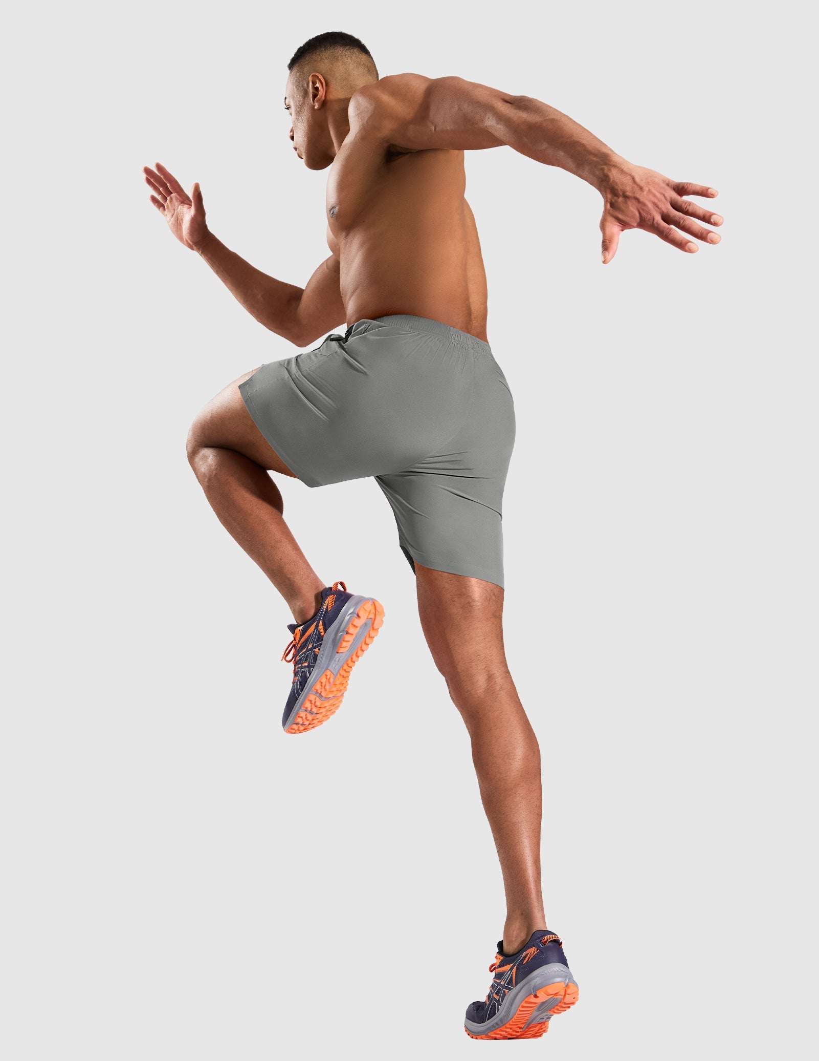 MIER Men’s 5” Running Shorts Quick Dry with Zipper Pockets, No Liner Men's Shorts