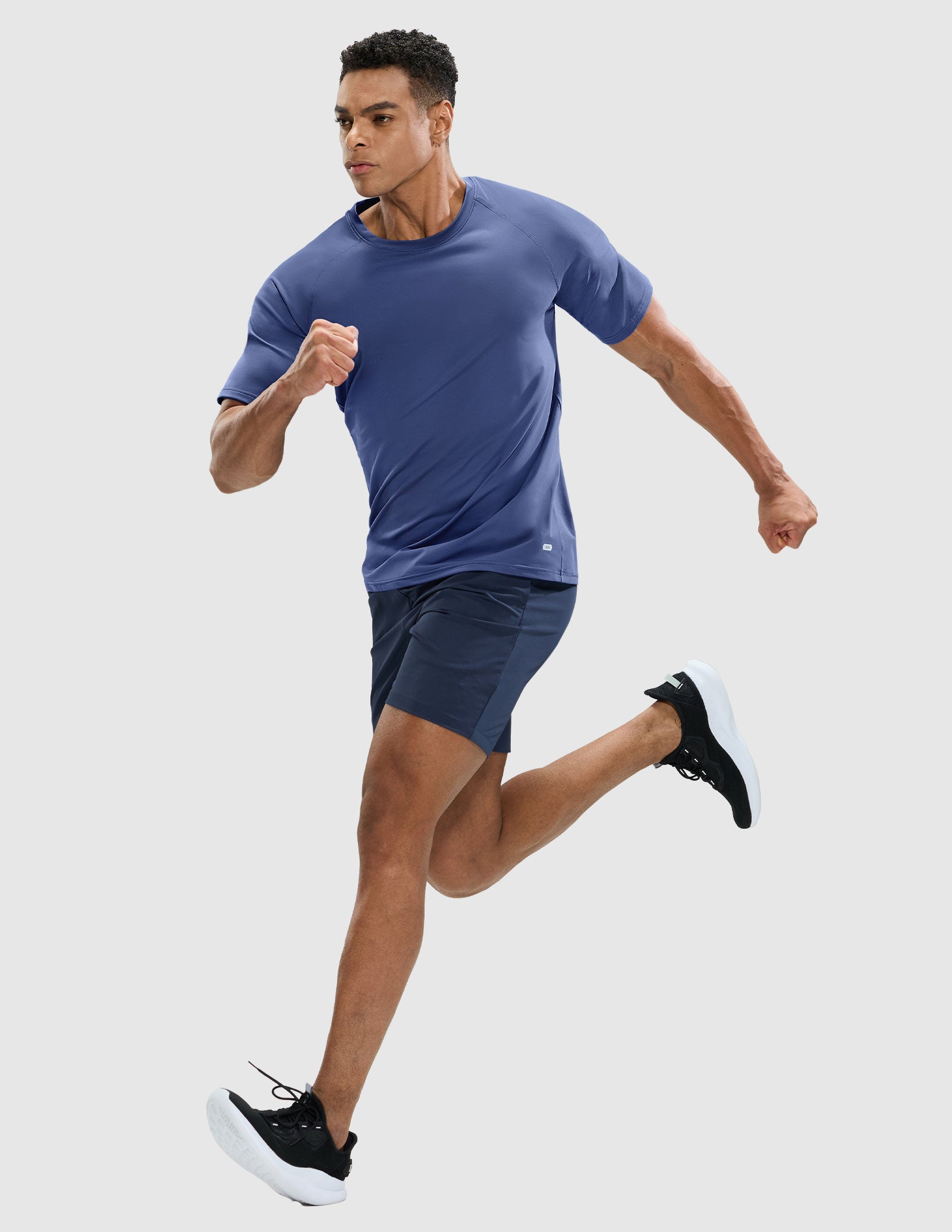 MIER Men's Workout T Shirts Stretchy Quick Dry and Moisture Wicking Men's T-Shirts