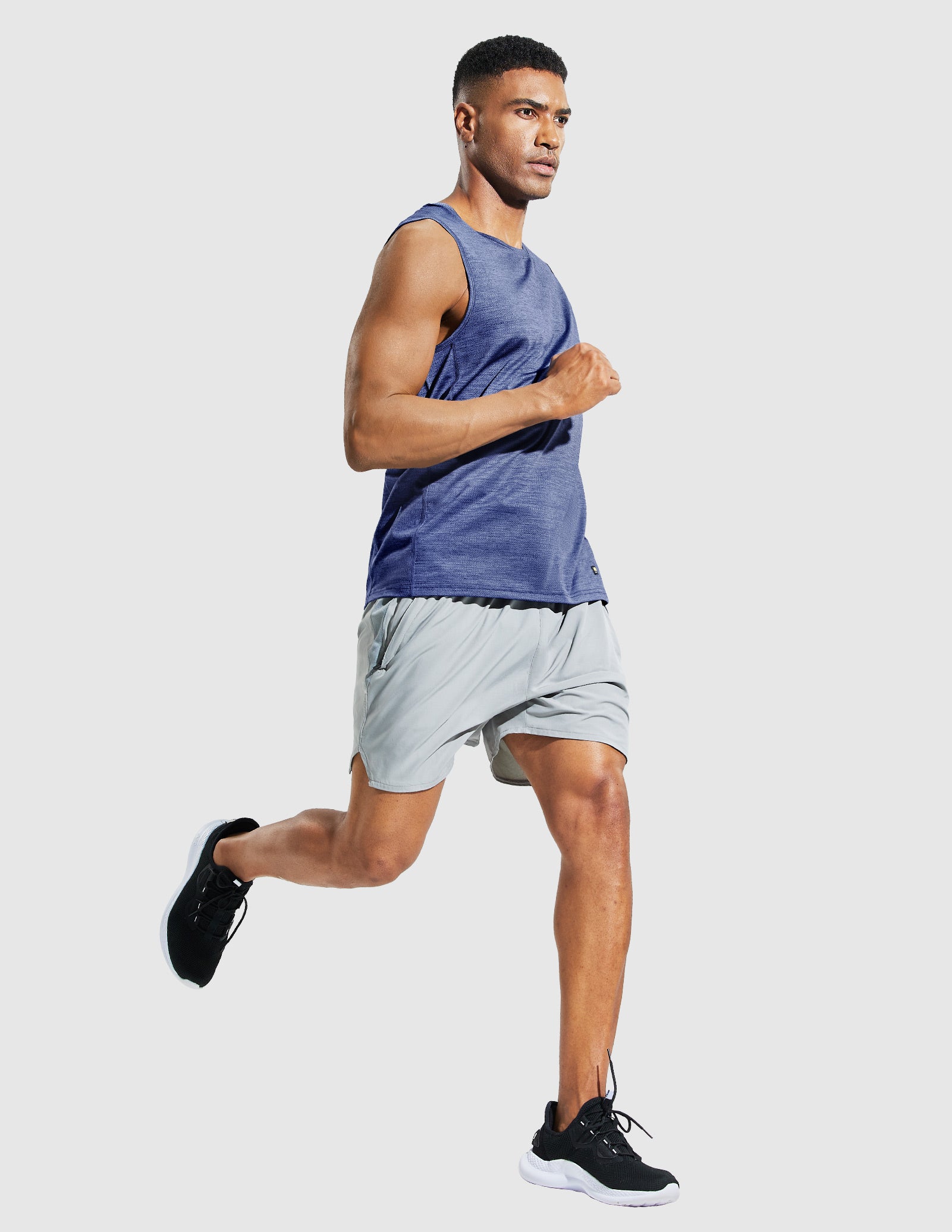 MIER Men's Dry Fit Tank Top Sleeveless T-shirt for Running Men's Tank Top