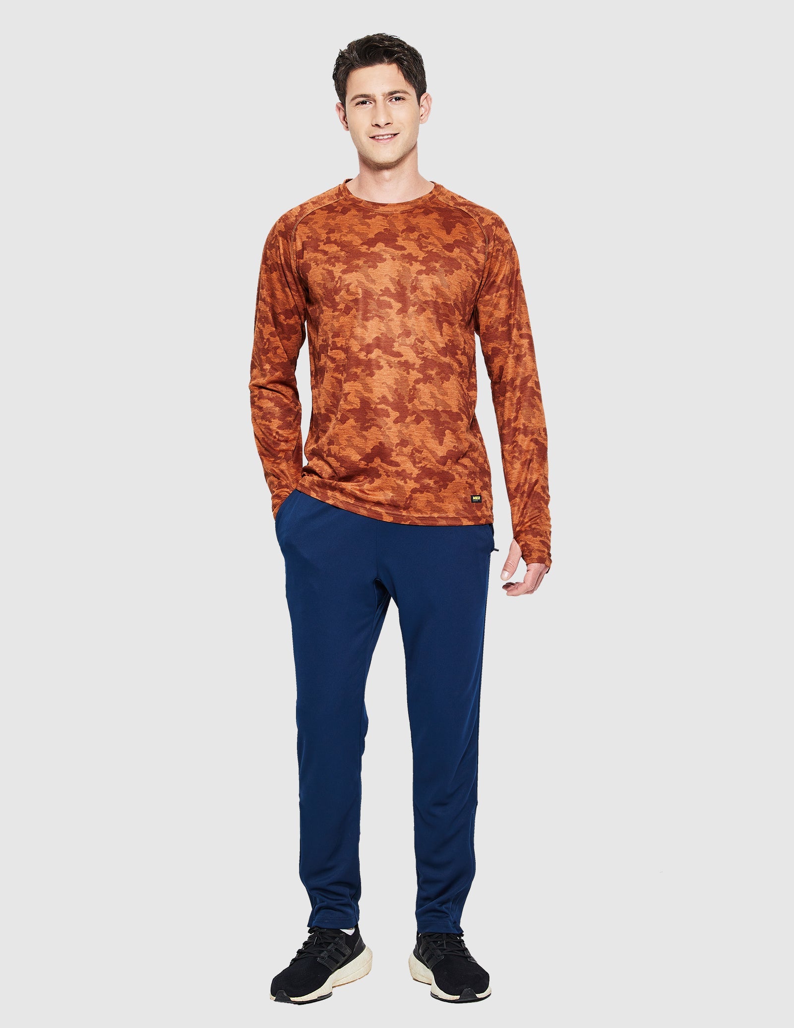 MIER Men’s Dry Fit Long Sleeve Athletic Running Shirts Men's T-Shirts