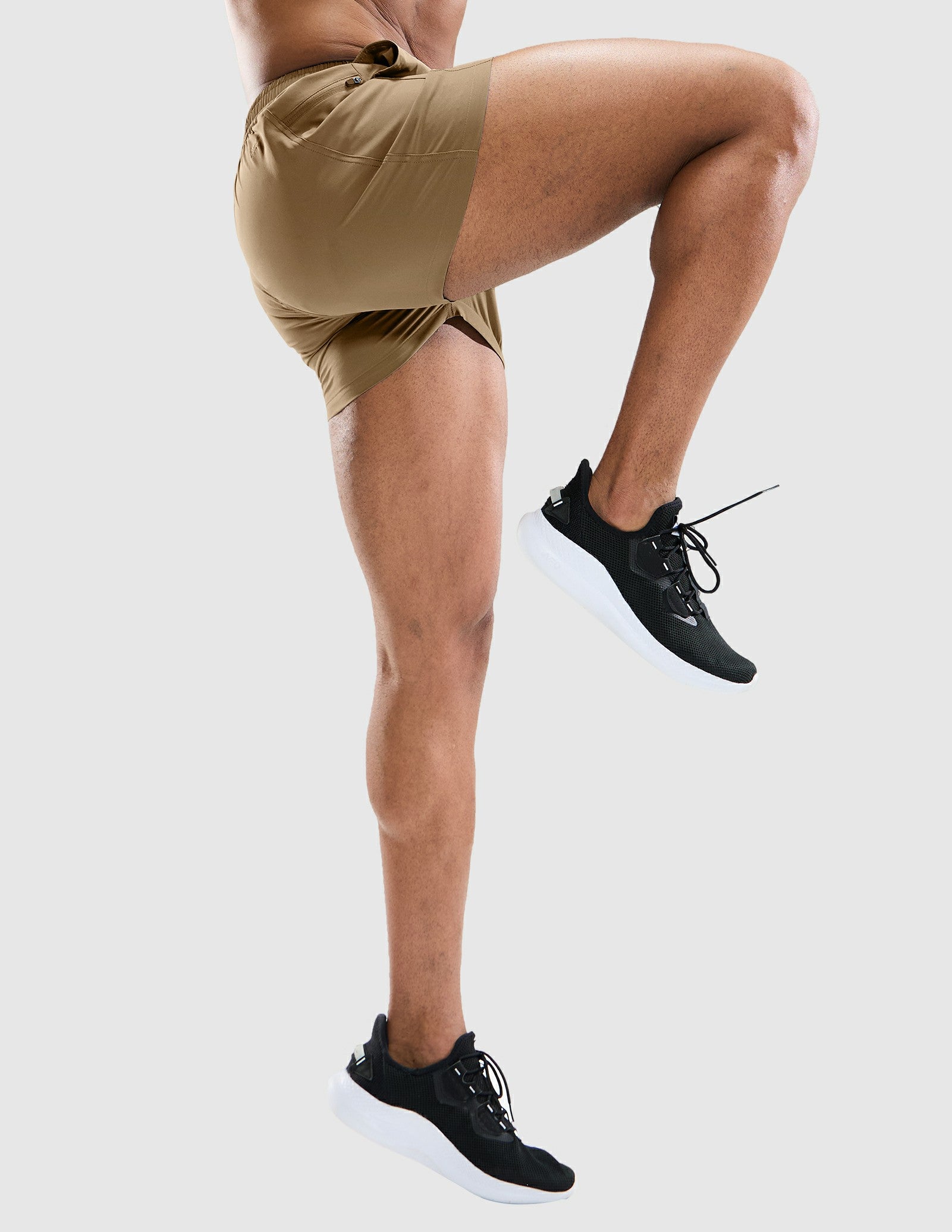 MIER Men's 3 Inch Athletic Running Shorts with Brief Liner Men's Shorts