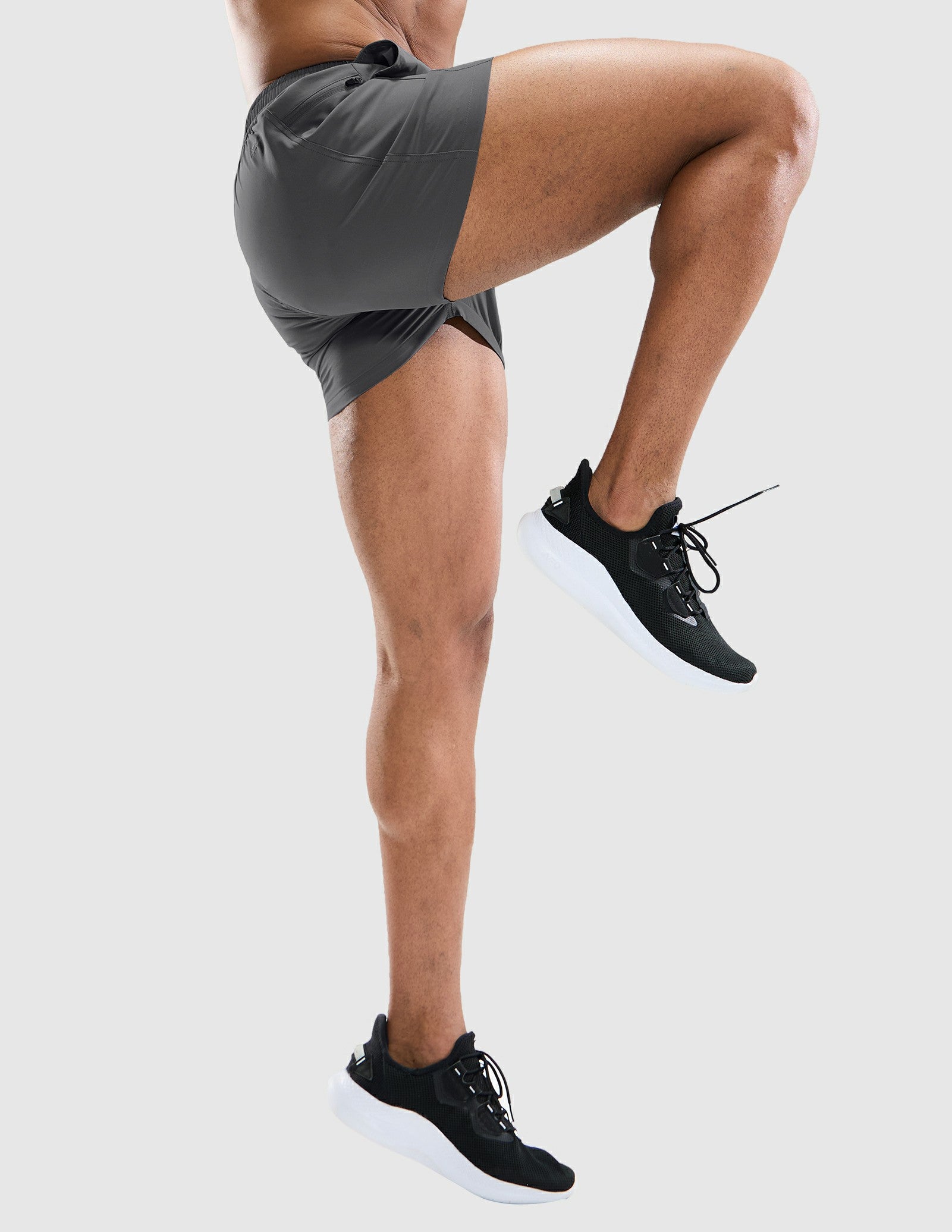 MIER Men's 3 Inch Athletic Running Shorts with Brief Liner Men's Shorts