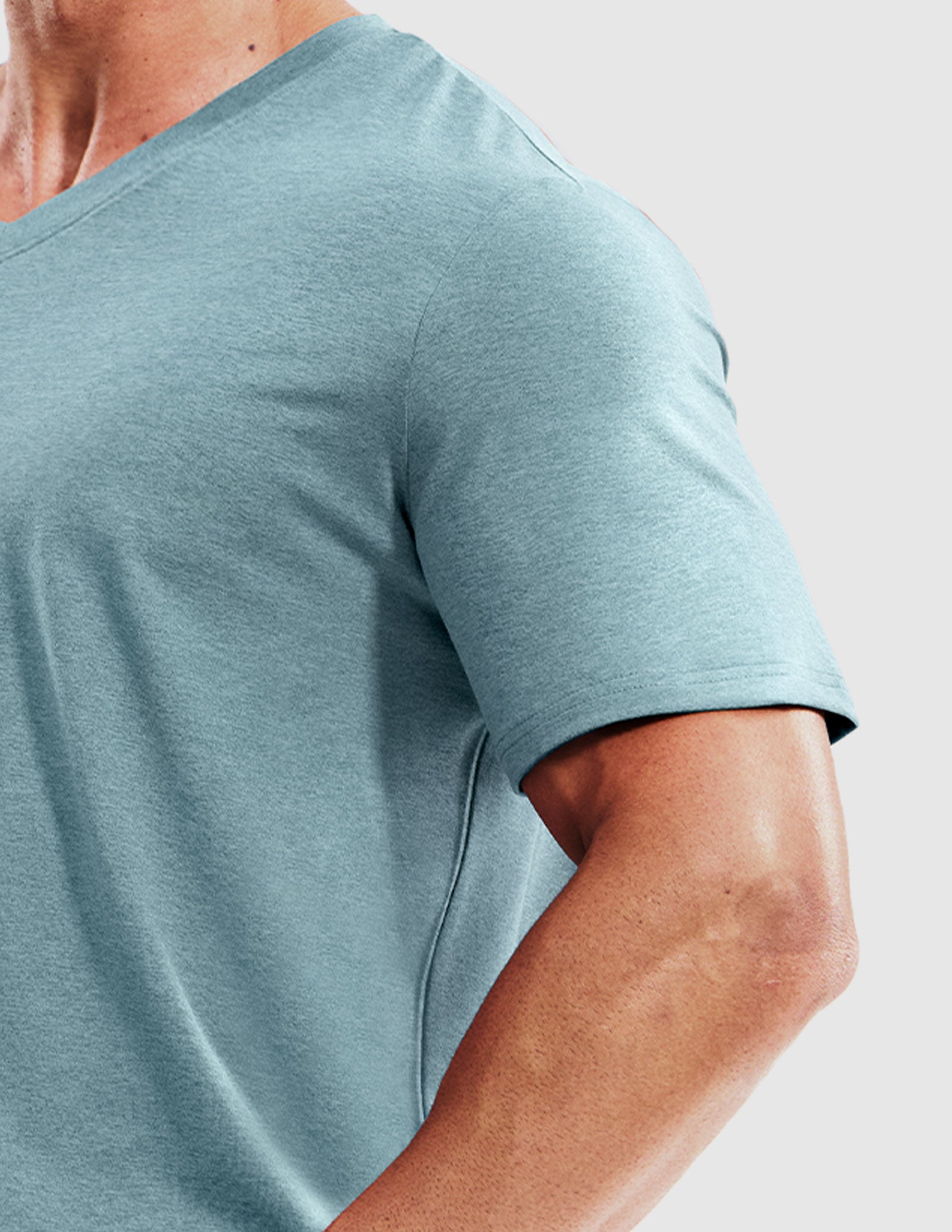 MIER Men’s Buttery Soft Dry Fit V-Neck Workout T-Shirt Men's Shirt