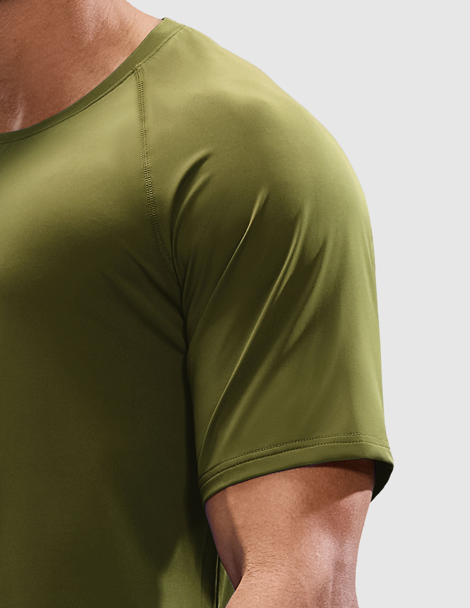 MIER Men's Workout T Shirts Stretchy Quick Dry and Moisture Wicking Men's T-Shirts