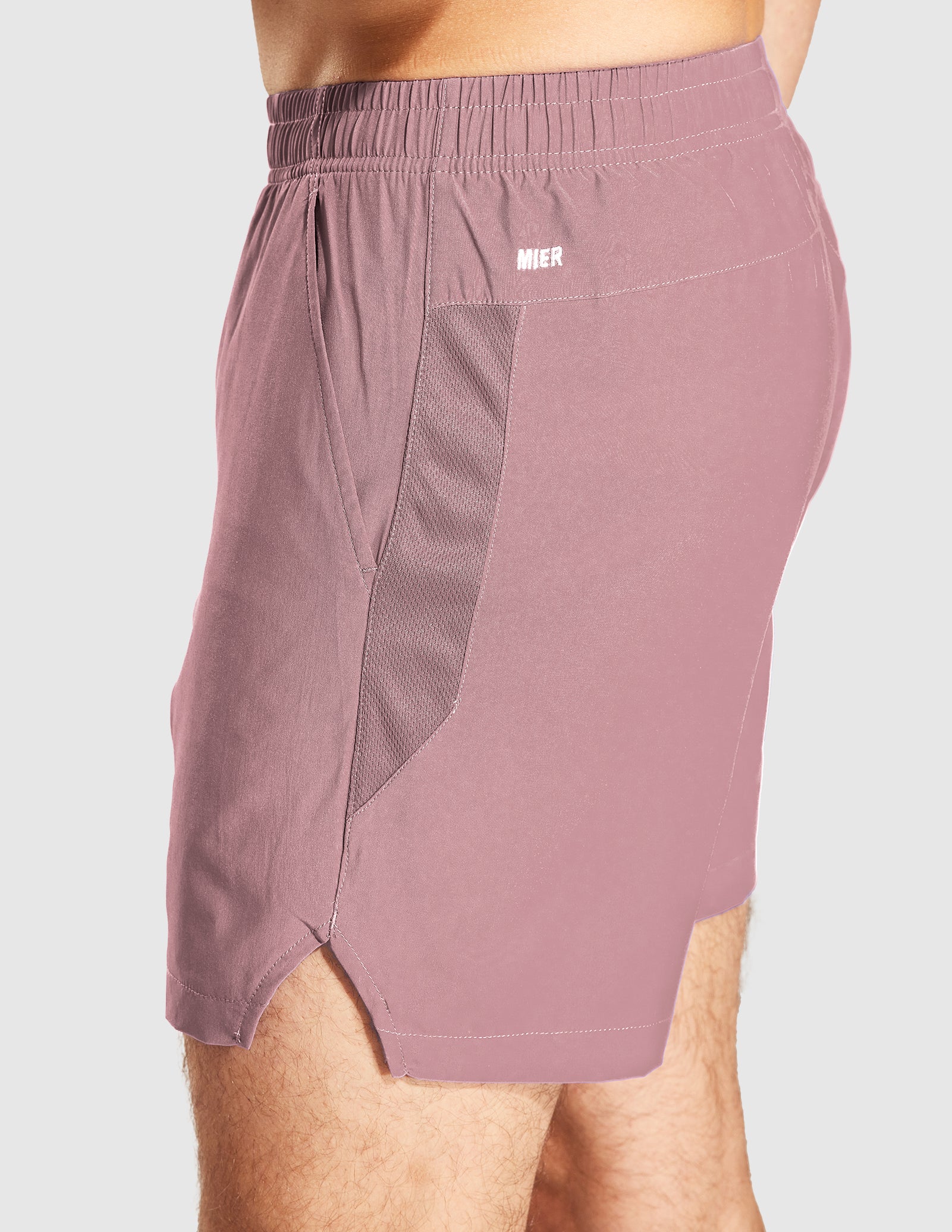 MIER Men's Workout Running Shorts 5 Inches Quick Dry Shorts Men's Shorts