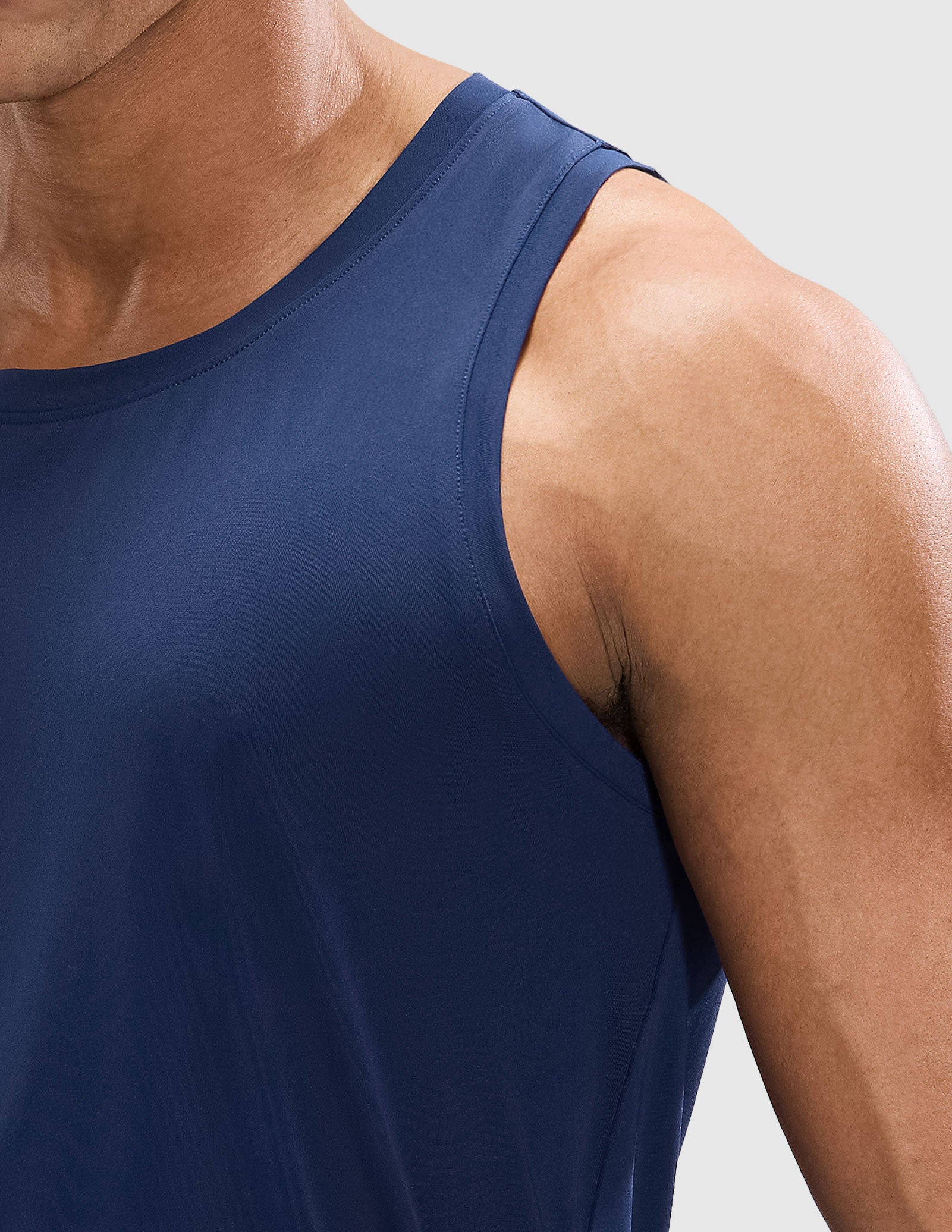 MIER Men’s Sleeveless Running Shirt Breathable and Sweat Wicking Men's Tank Top