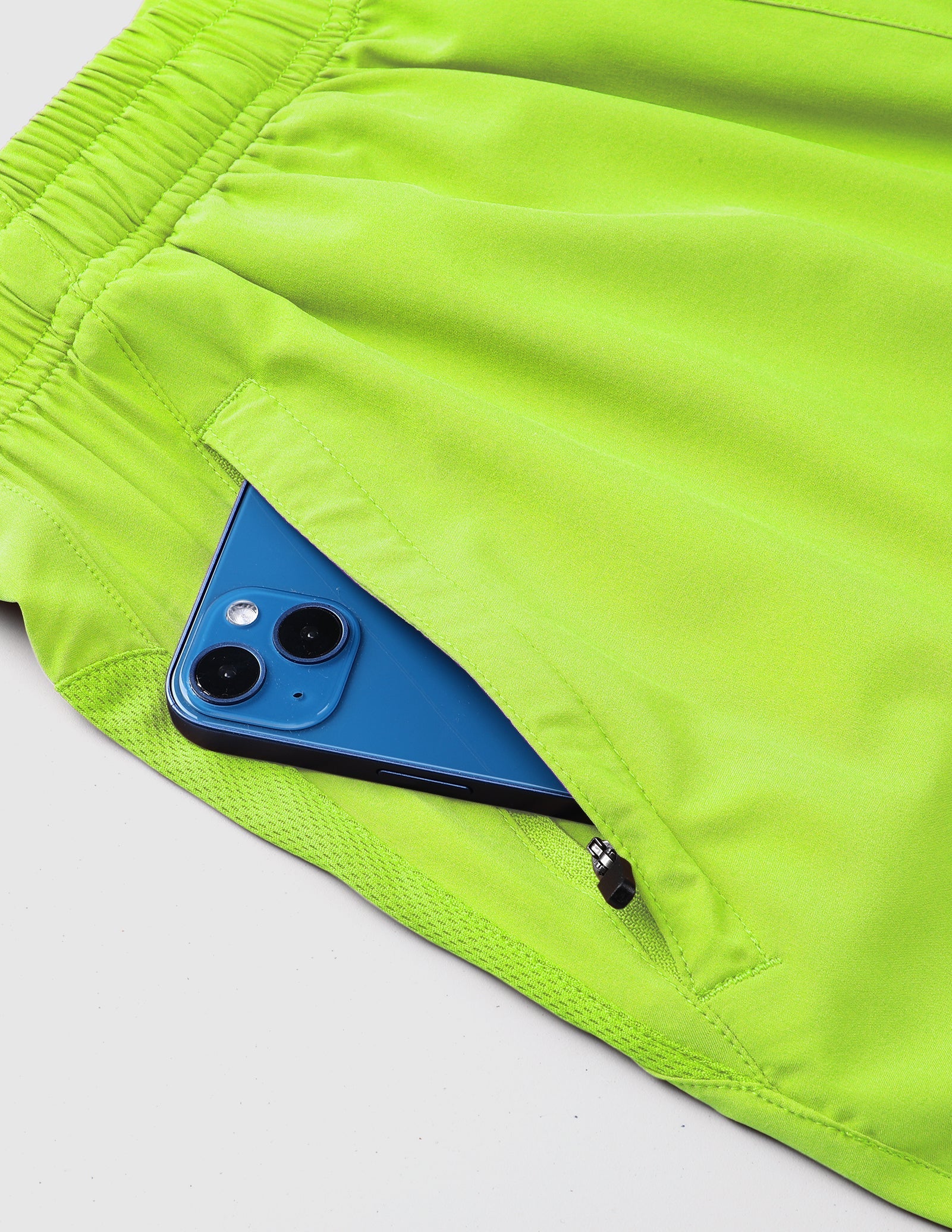 MIER Men's 5 Inch Running Shorts with Zipper Pockets Men's Shorts