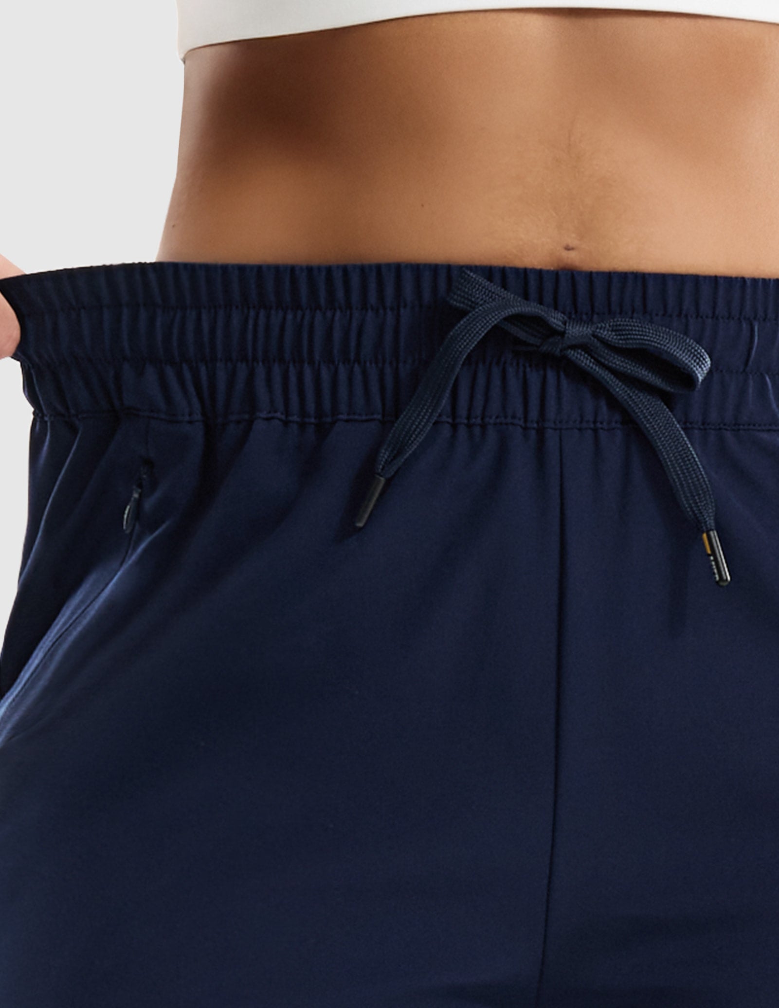 MIER Women's 5" Running Shorts with Secure Zipper Pockets Women Shorts