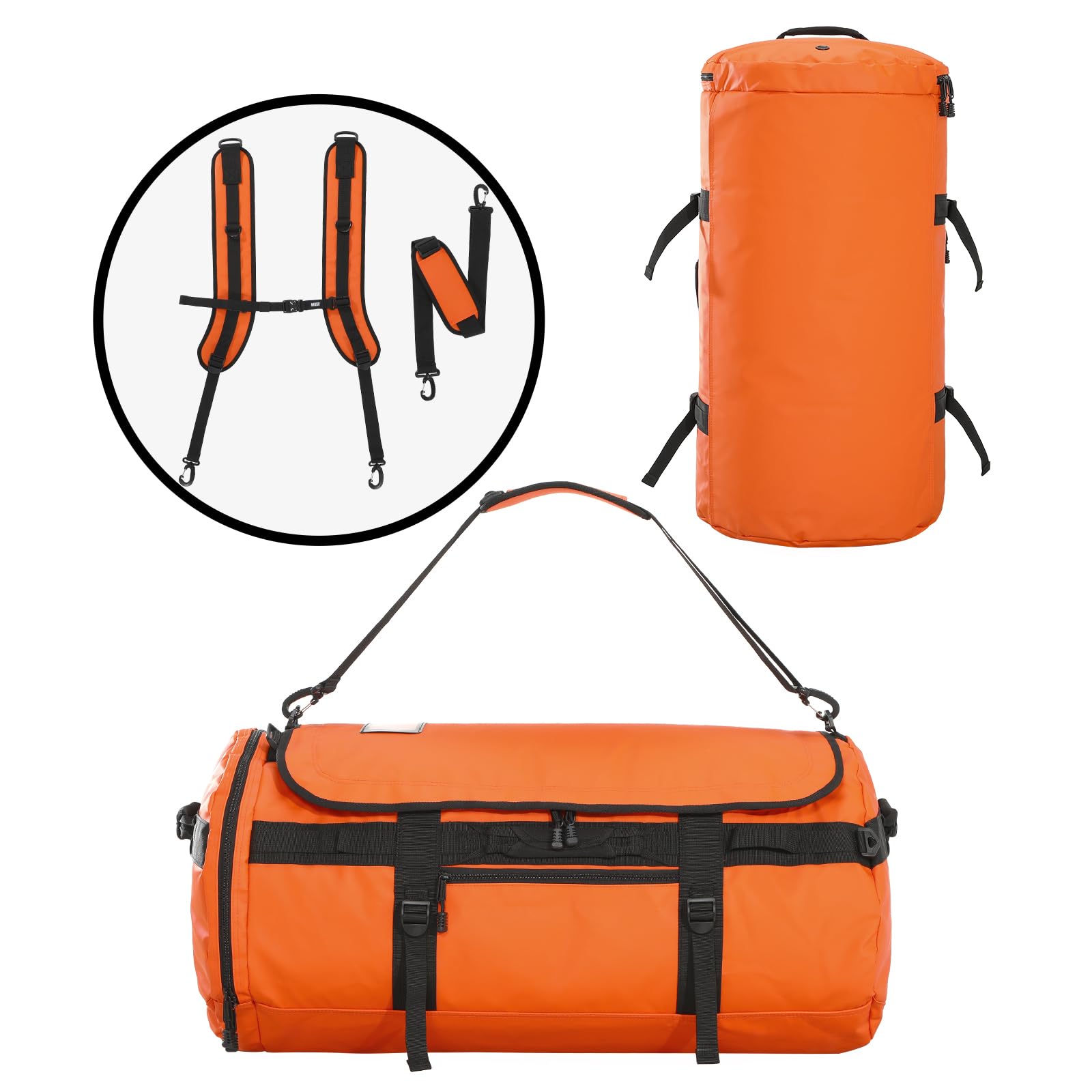 MIER Large Duffel Backpack Bag with Shoe Compartment Backpack Duffel
