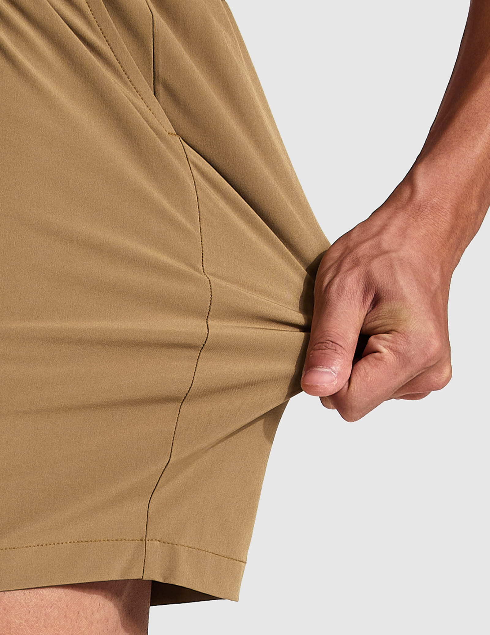 MIER Men's 7 Inch Active Running Shorts with Zipper Pockets Men's Shorts