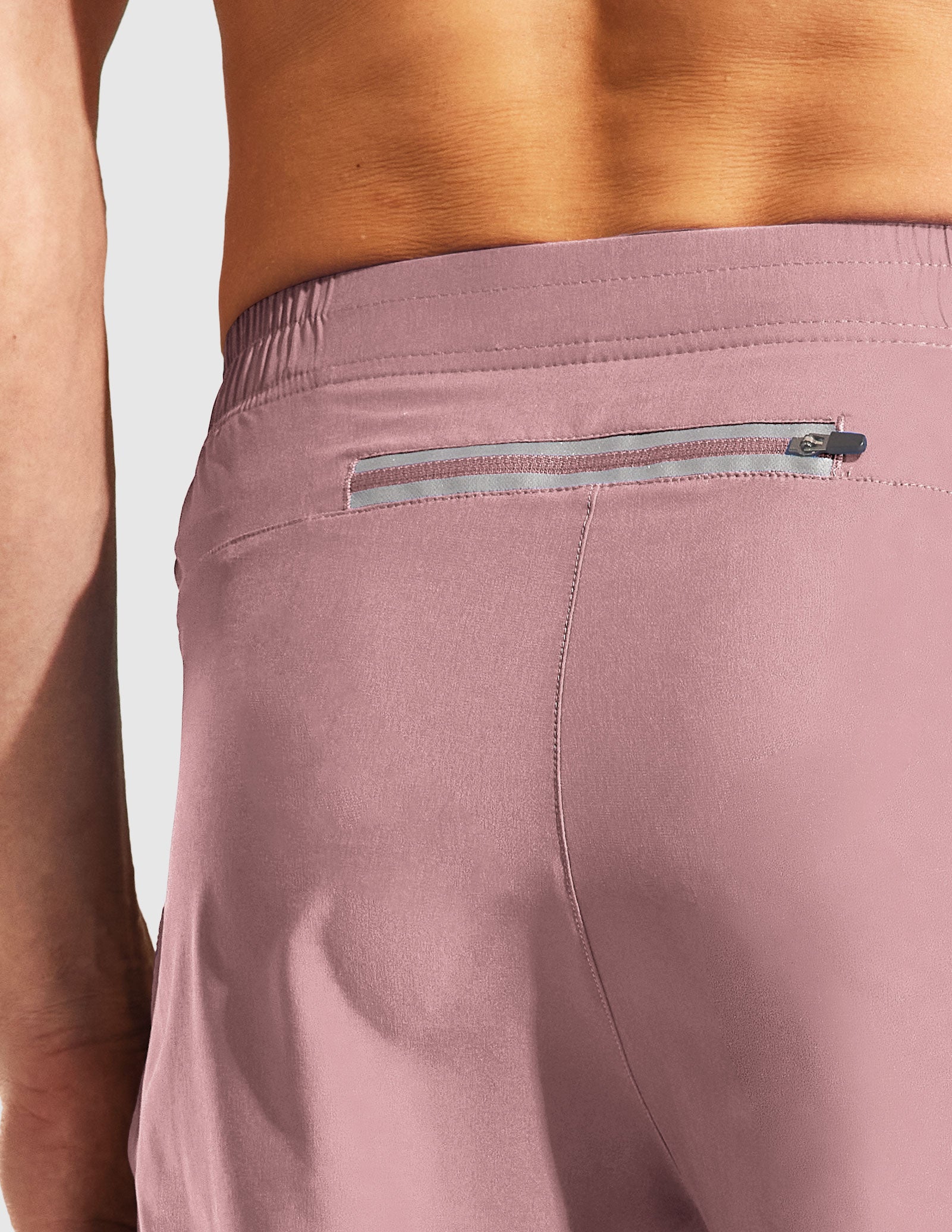 MIER Men's 5 Inch Running Shorts with Zipper Pockets Men's Shorts