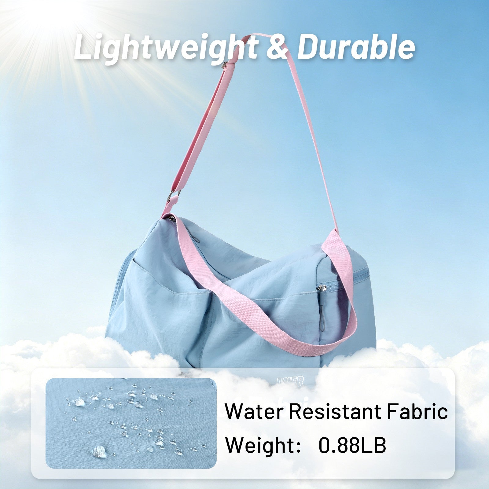MIER Women's Gym Bag & Sports Duffel with Wet Pocket Gym Duffel Bag