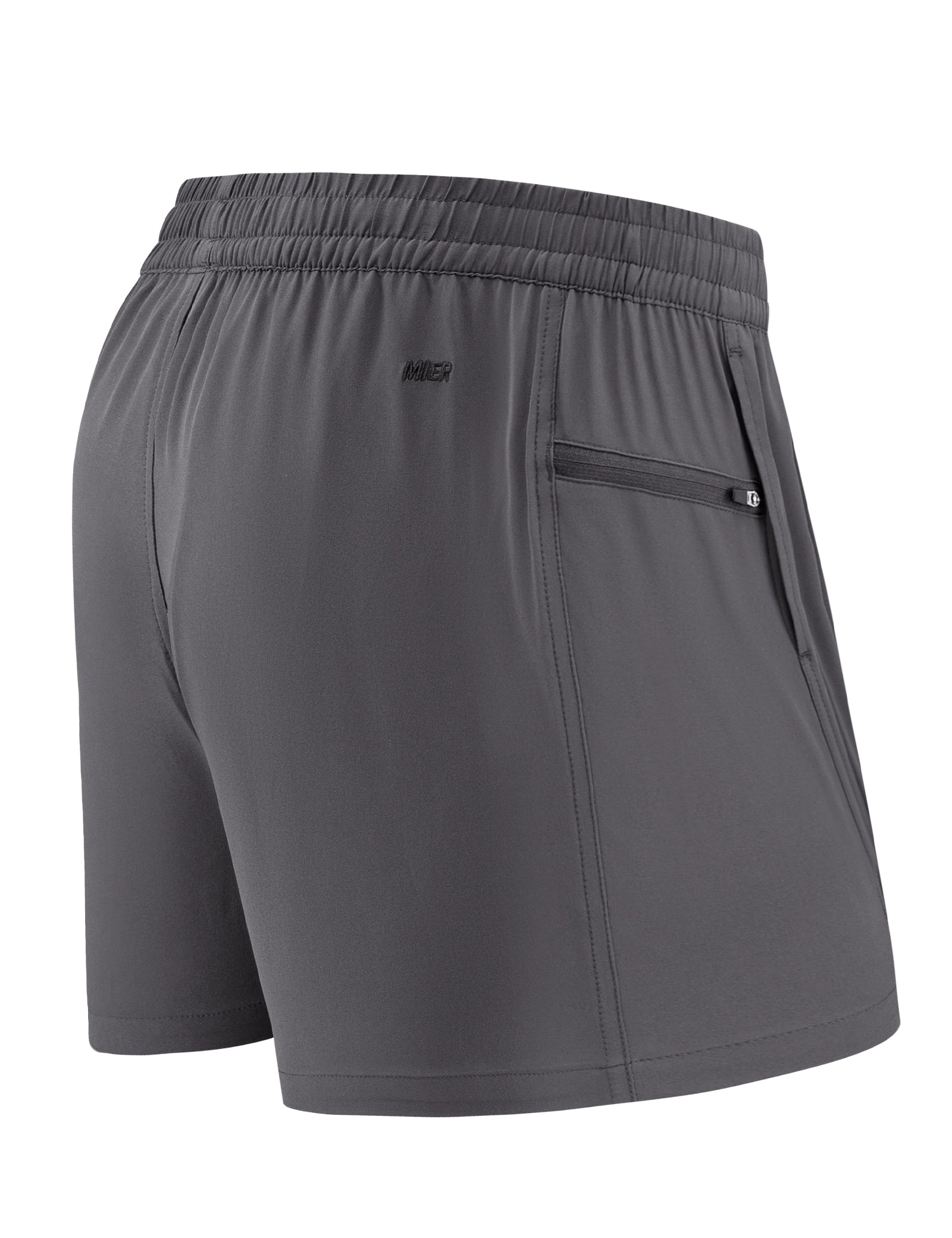 MIER Men's 3 Inch Athletic Running Shorts with Brief Liner Men's Shorts