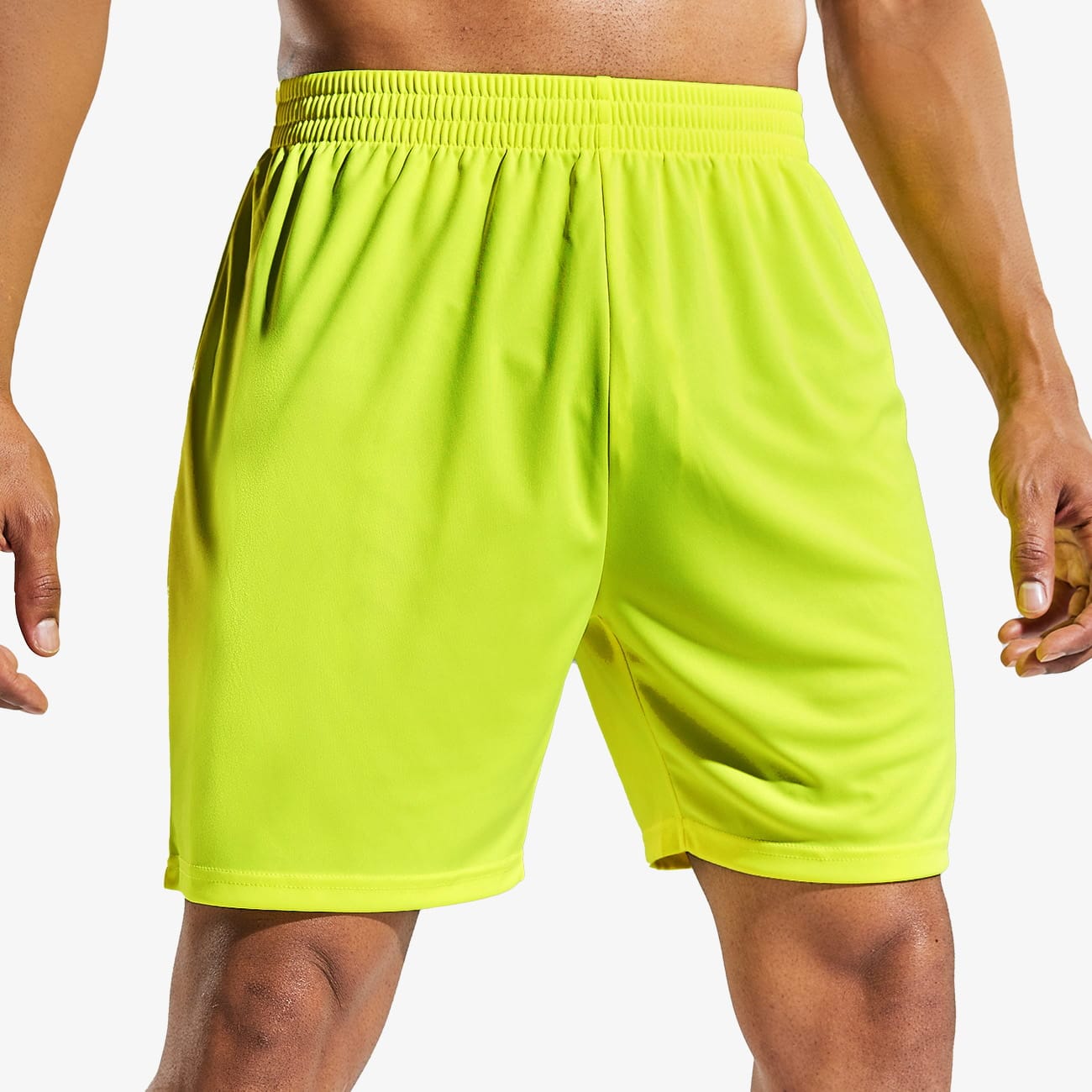 MIER Men Quick-Dry Athletic Running Shorts without Pockets Men's Shorts