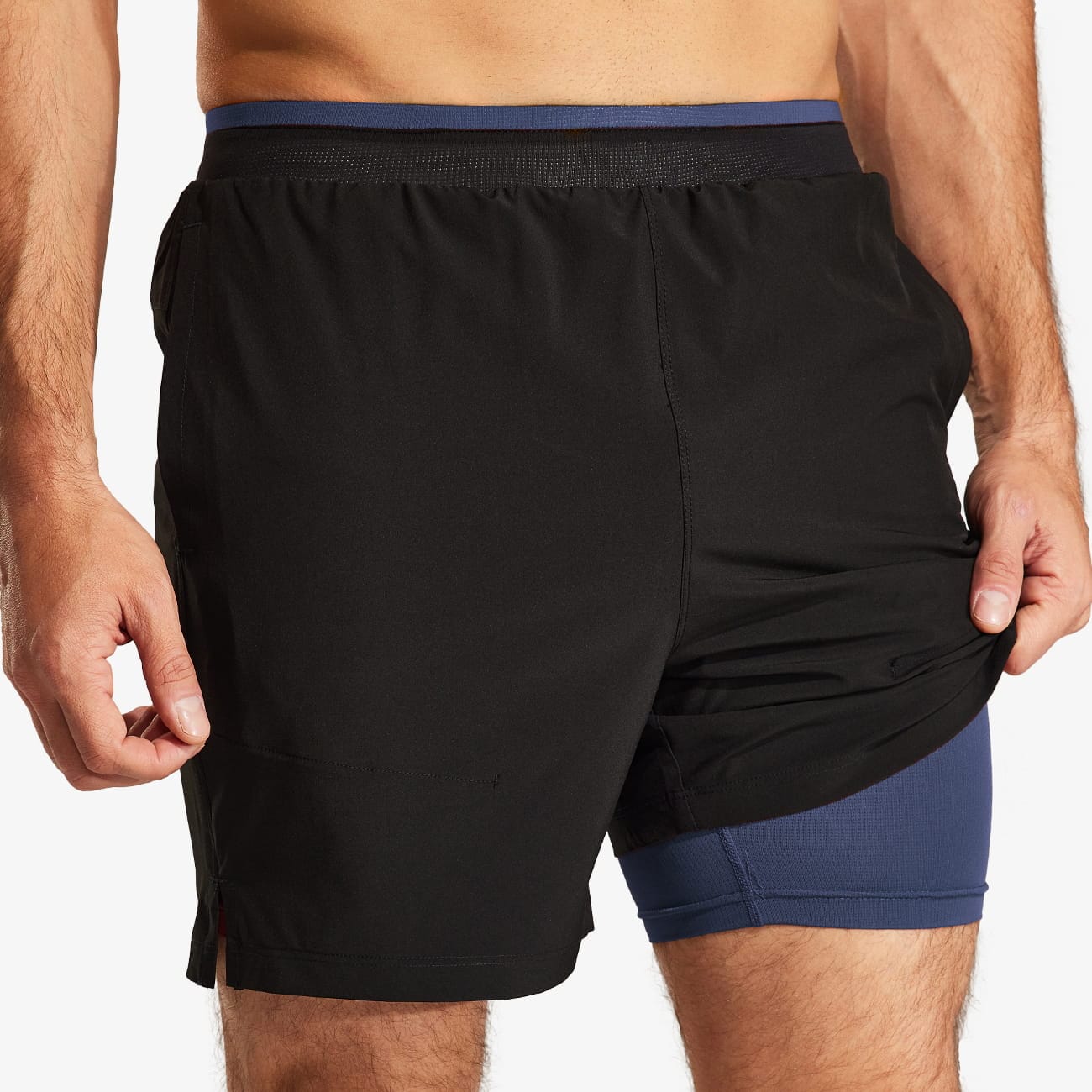 MIER Men's 2 in 1 Running Shorts with Liner 5 Inch Men's Shorts