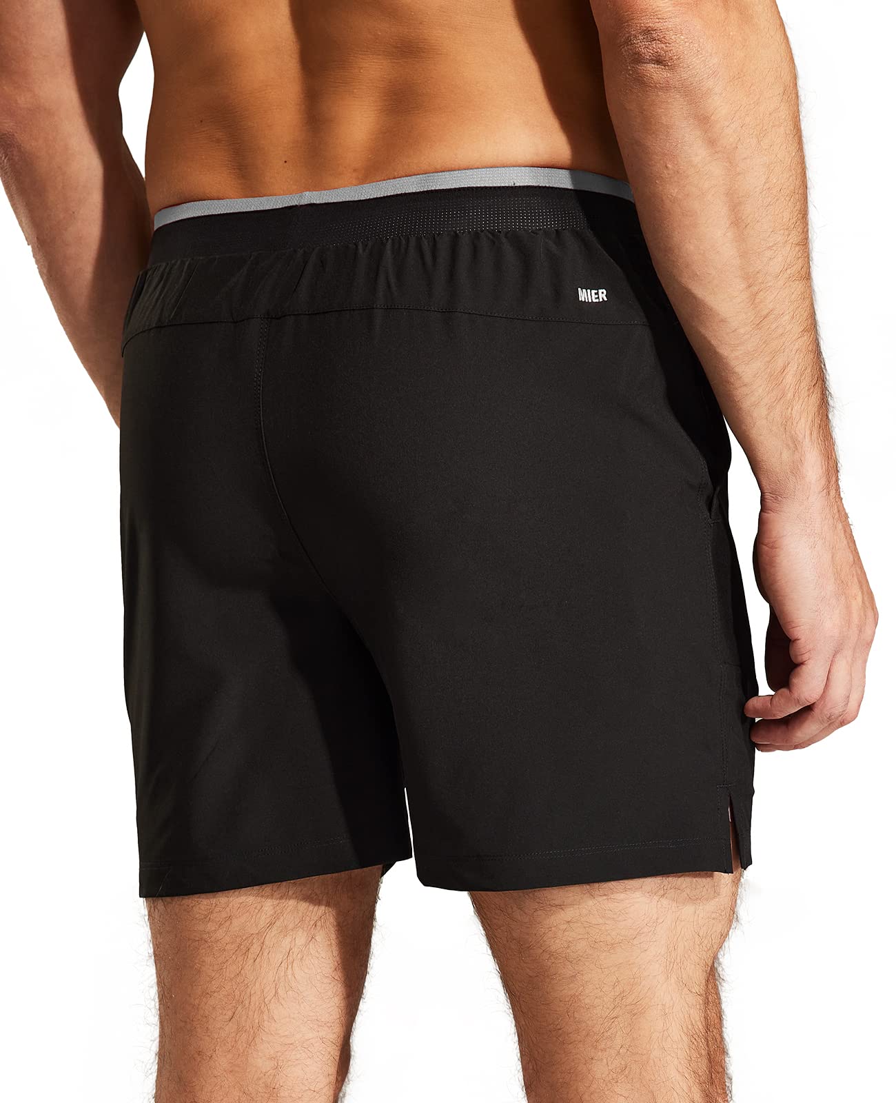 MIER Men's 2 in 1 Running Shorts with Liner 5 Inch Men's Shorts