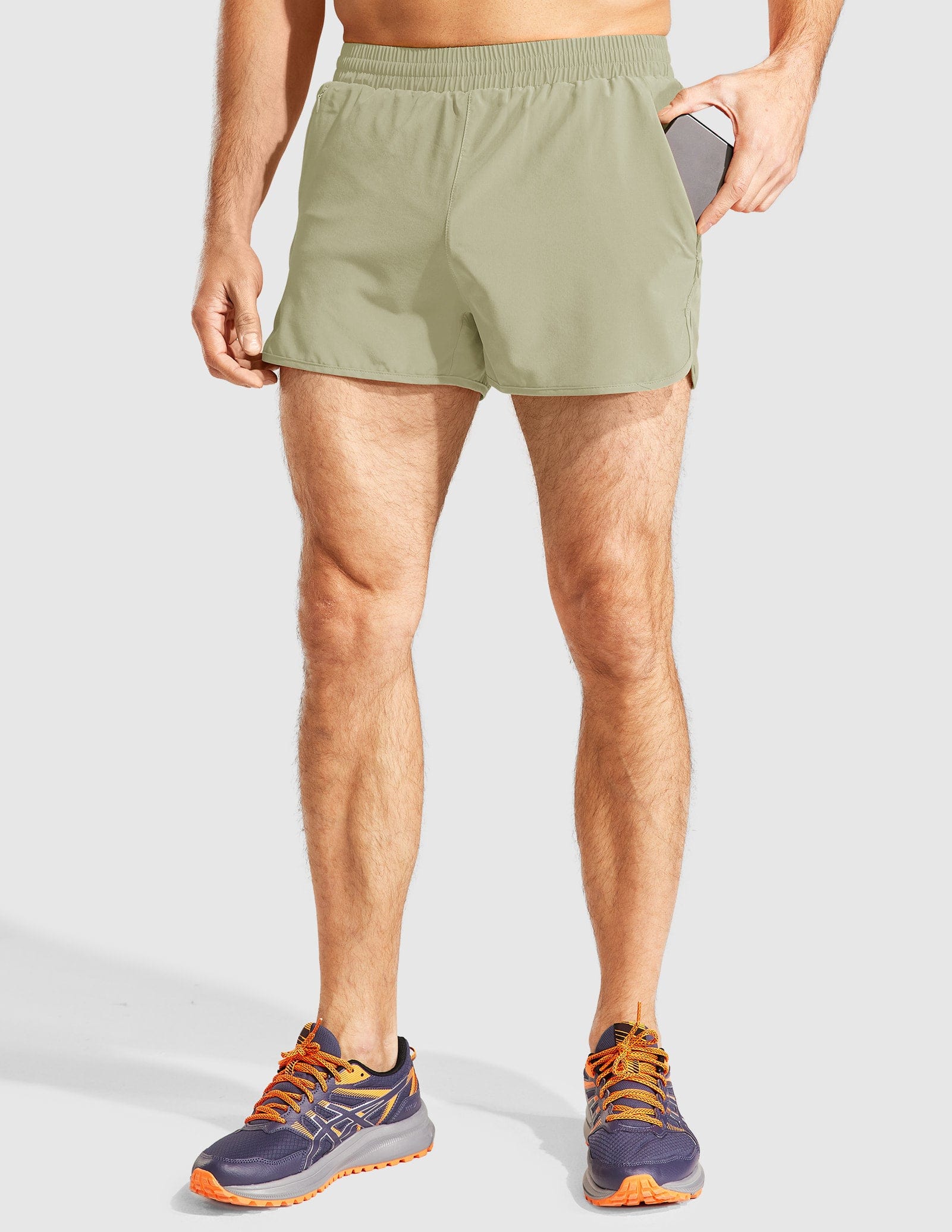 MIER Men‘s 3 Inch Marathon Running Shorts with Liner Men's Shorts