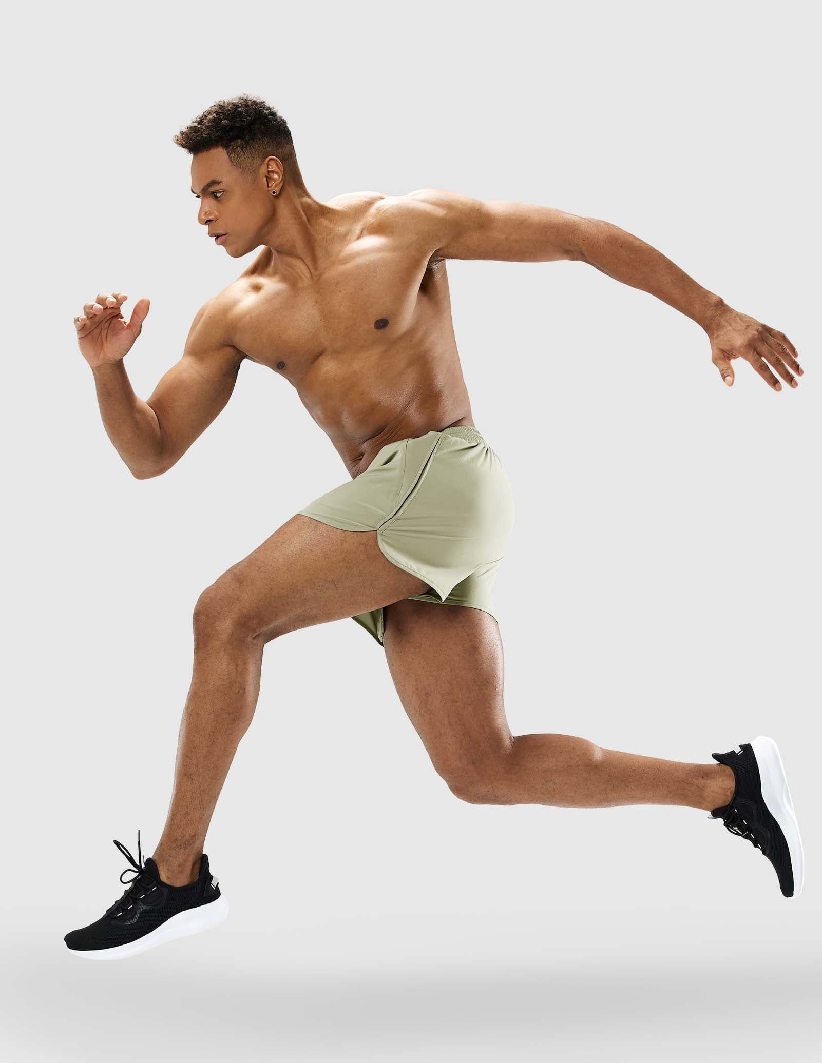 MIER Men‘s 3 Inch Marathon Running Shorts with Liner Men's Shorts