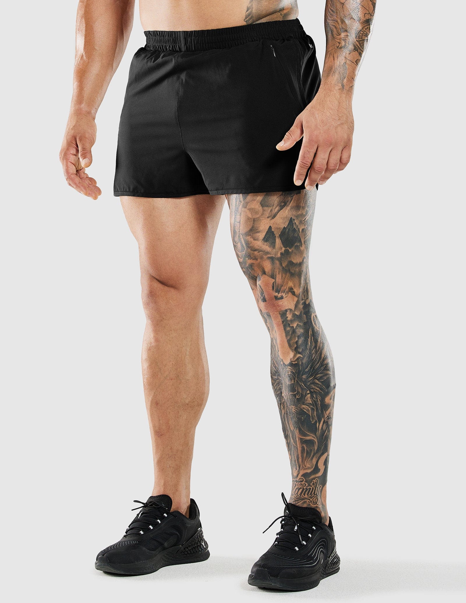 MIER Men‘s 3 Inch Marathon Running Shorts with Liner Men's Shorts