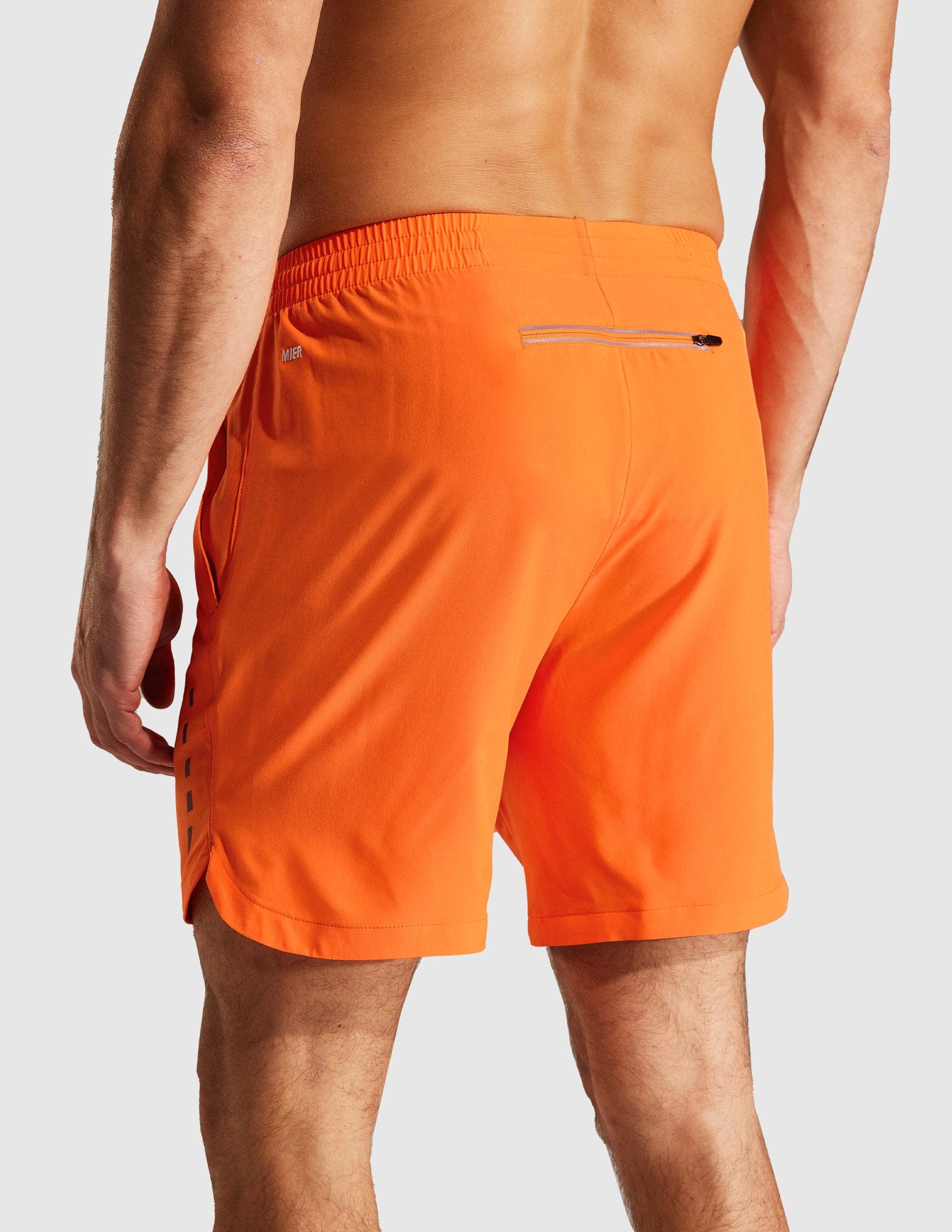 MIER Men's 7 Inch Quick Dry Running Shorts with Zipper Pockets Men's Shorts