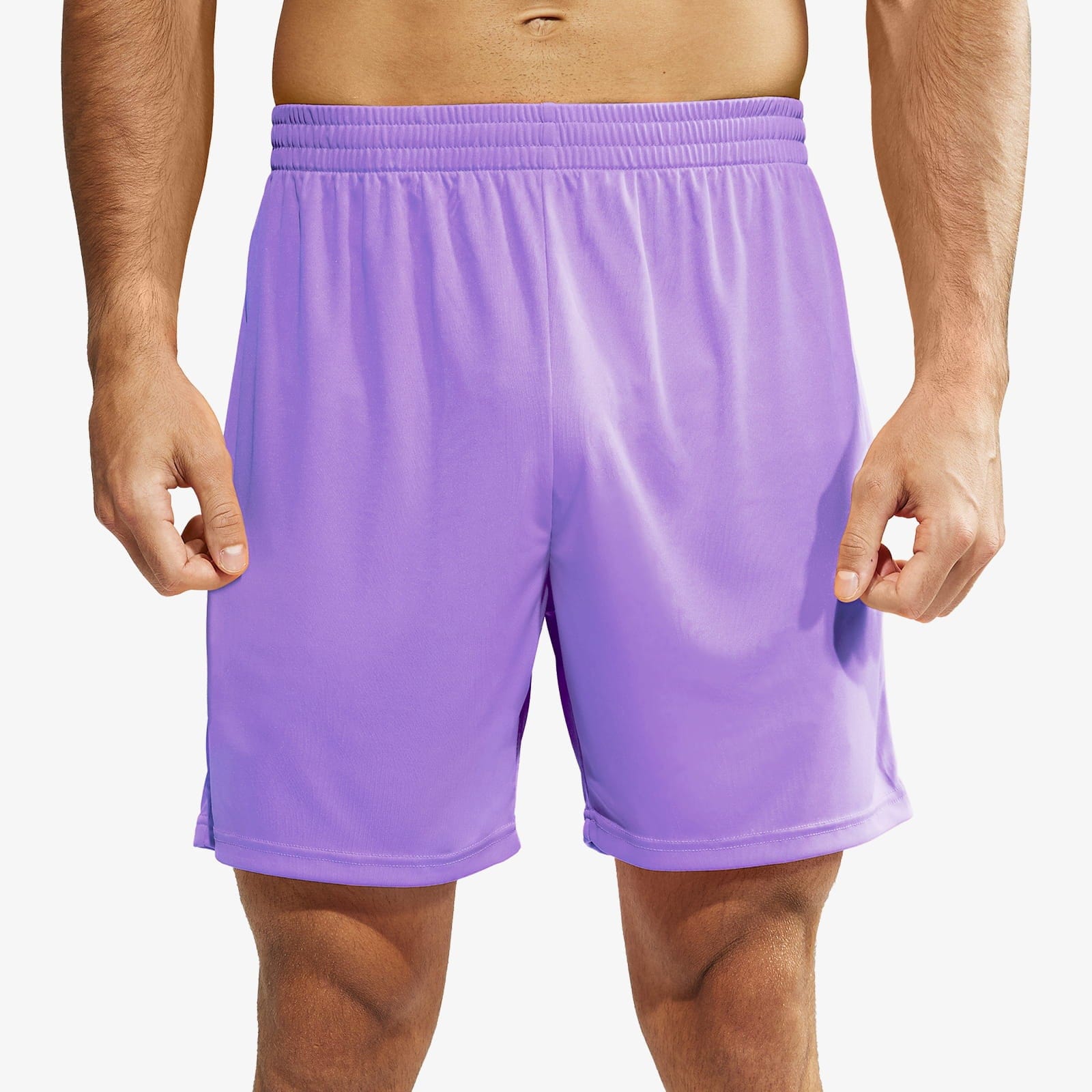 MIER Men Quick-Dry Athletic Running Shorts without Pockets Men's Shorts