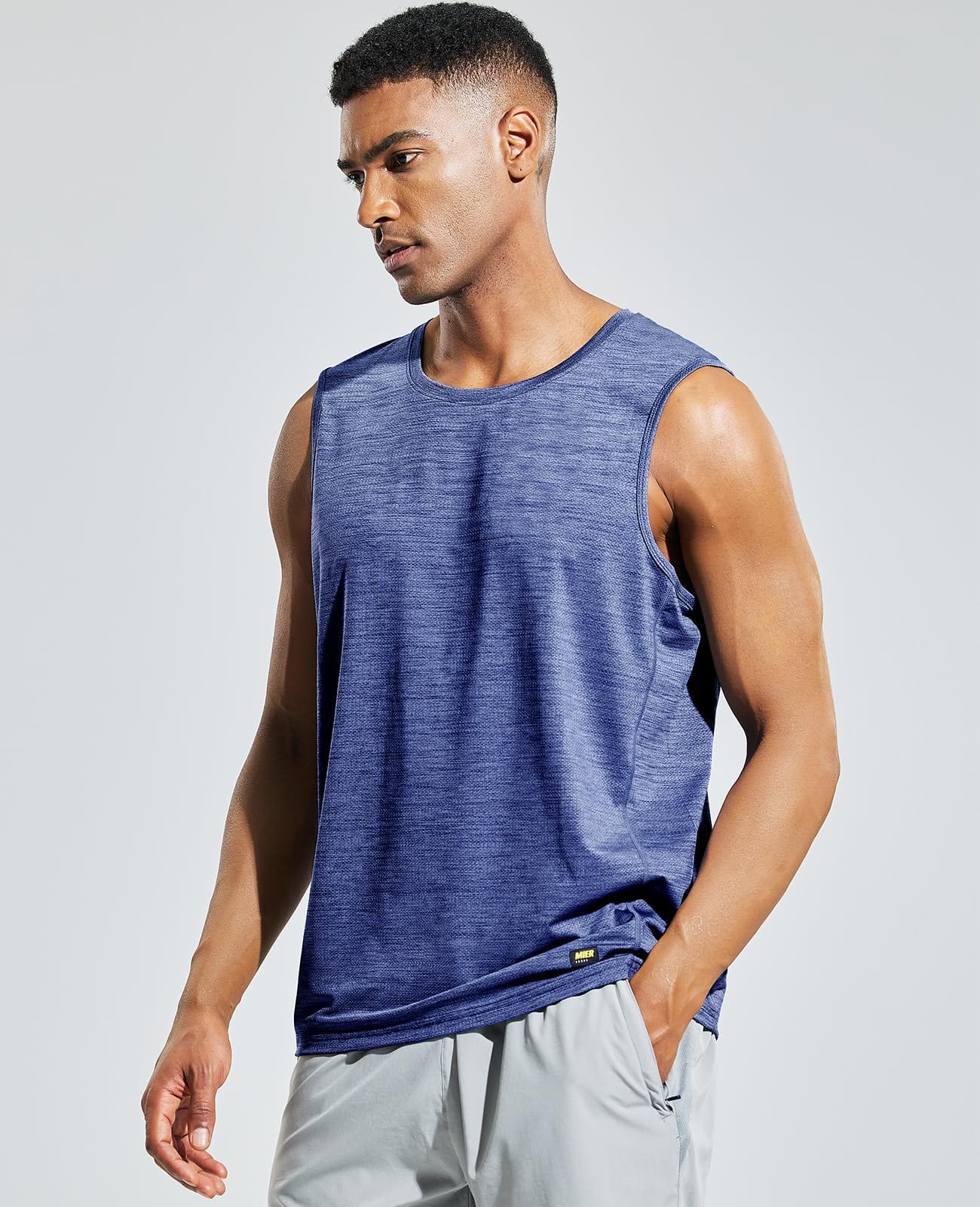 MIER Men's Workout Tank Perfect for Running and High Performance Activities Men's Tank Top