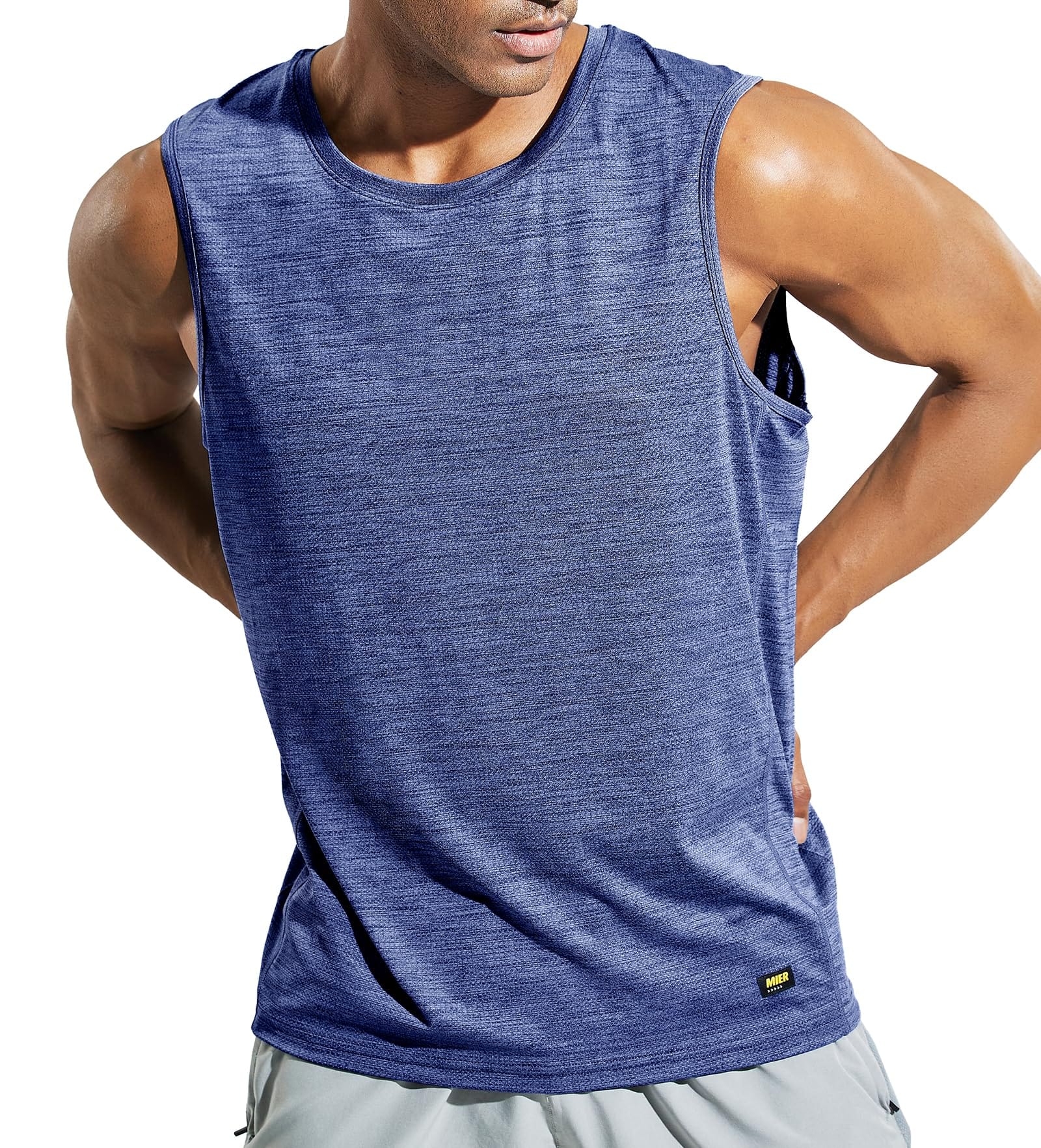 MIER Men's Workout Tank Perfect for Running and High Performance Activities Men's Tank Top