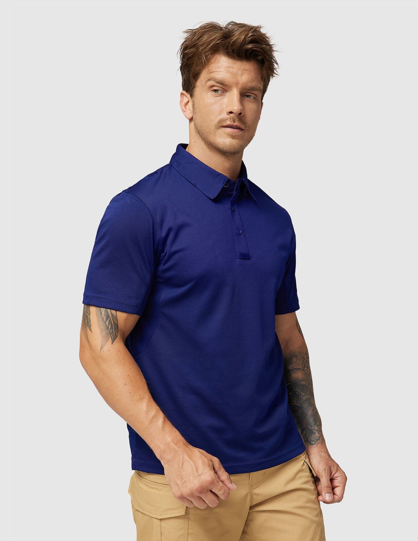 MIER Men's Tactical Polo Shirts Outdoor Collared Shirt Men Polo