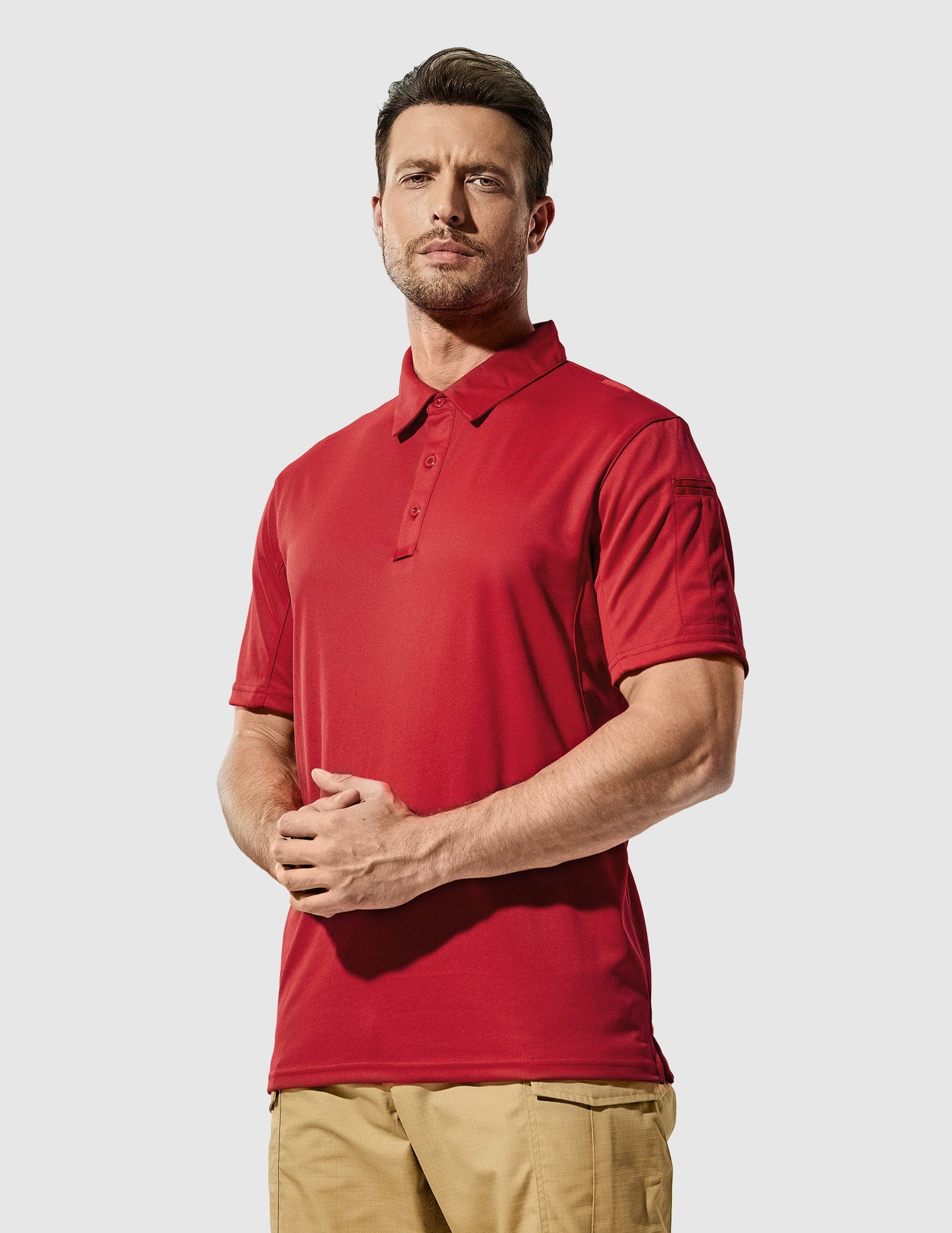 MIER Men's Tactical Polo Shirts Outdoor Collared Shirt Men Polo