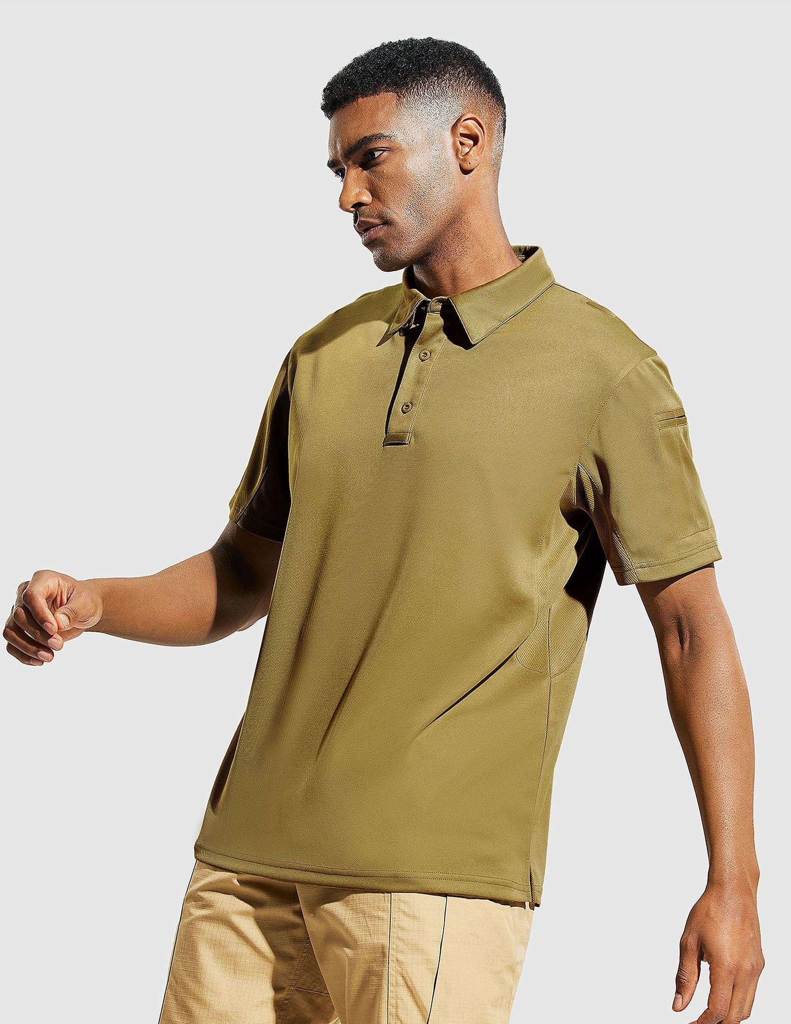 MIER Men's Tactical Polo Shirts Outdoor Collared Shirt Men Polo