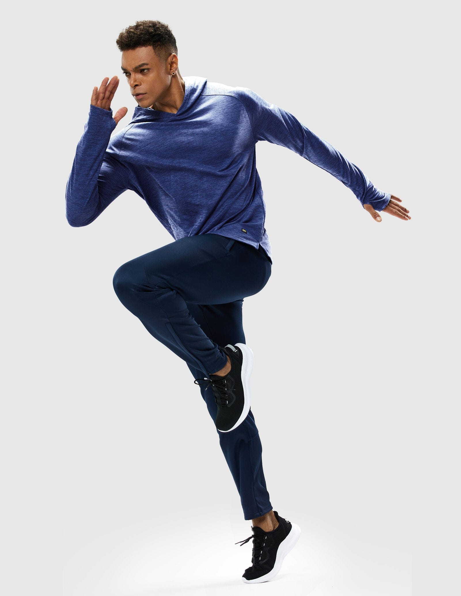 MIER Men's Performance Long Sleeve Hooded Sun Shirt Men's T-Shirts