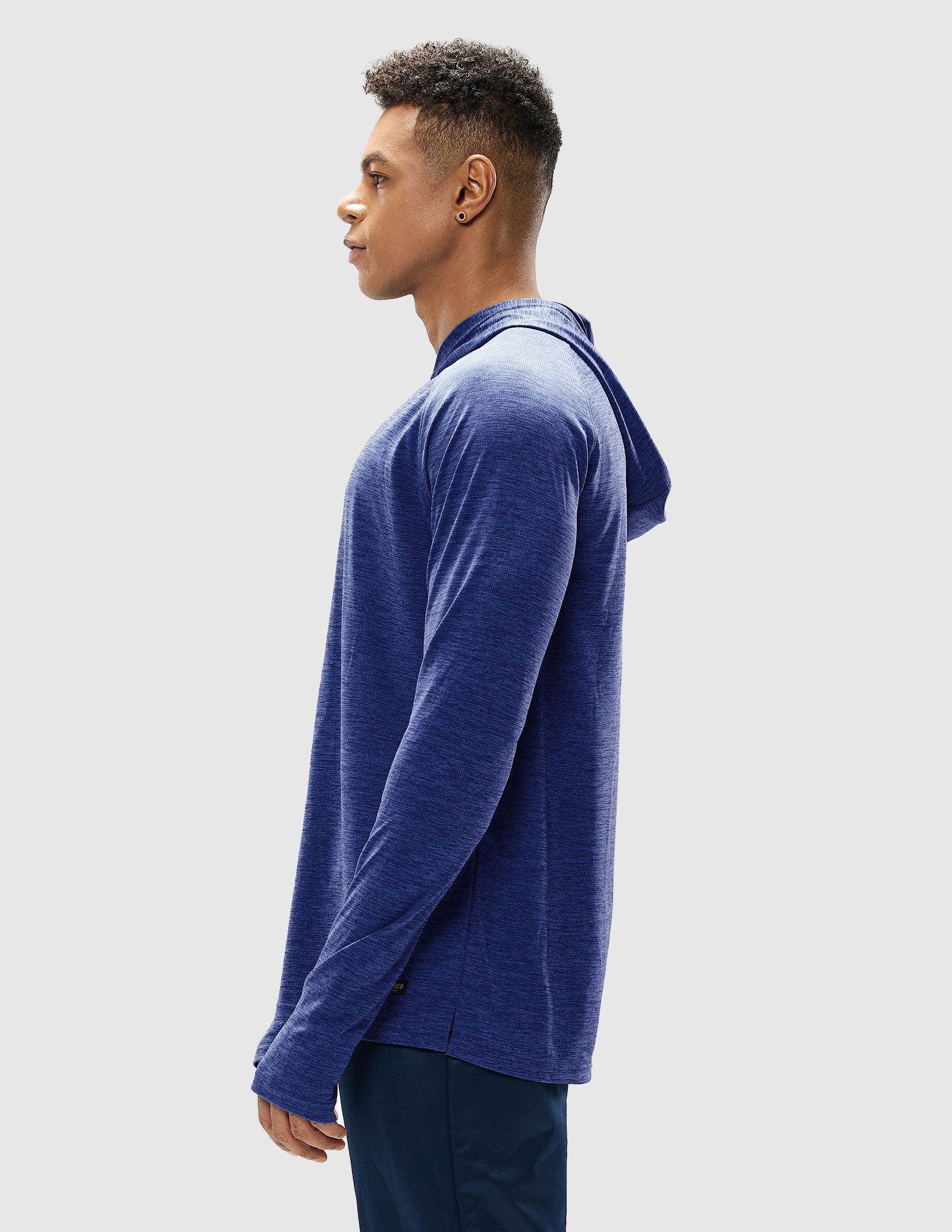 MIER Men's Performance Long Sleeve Hooded Sun Shirt Men's T-Shirts