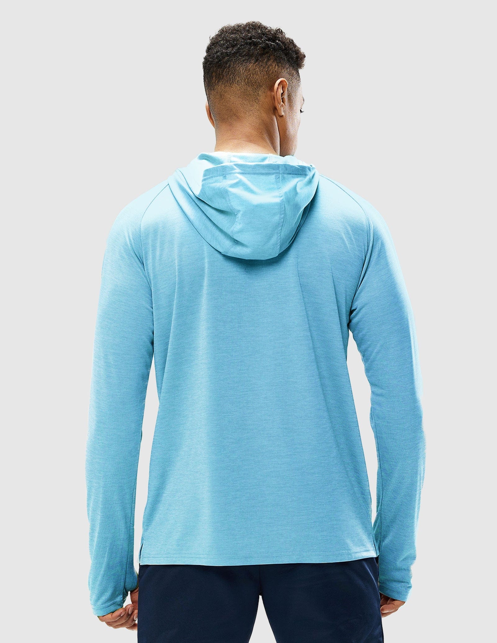 MIER Men's Performance Long Sleeve Hooded Sun Shirt Men's T-Shirts