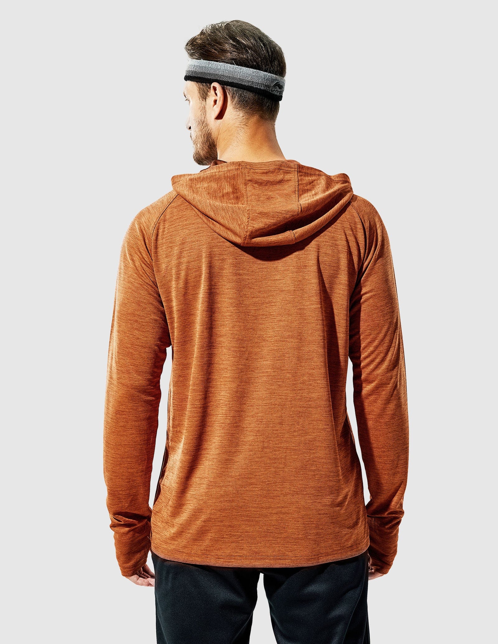 MIER Men's Performance Long Sleeve Hooded Sun Shirt Men's T-Shirts