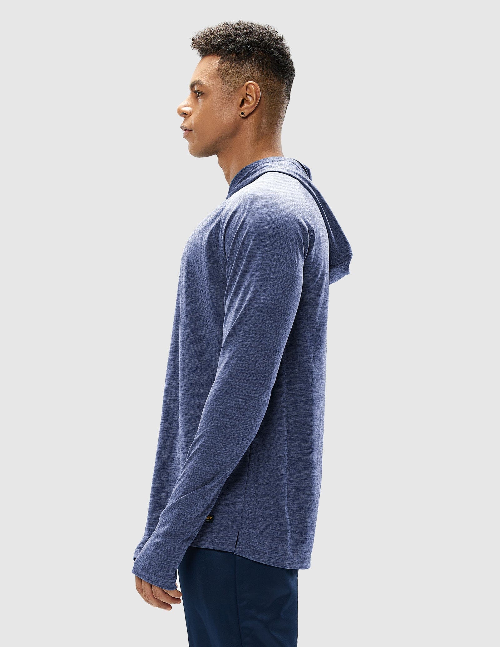 MIER Men's Performance Long Sleeve Hooded Sun Shirt Men's T-Shirts