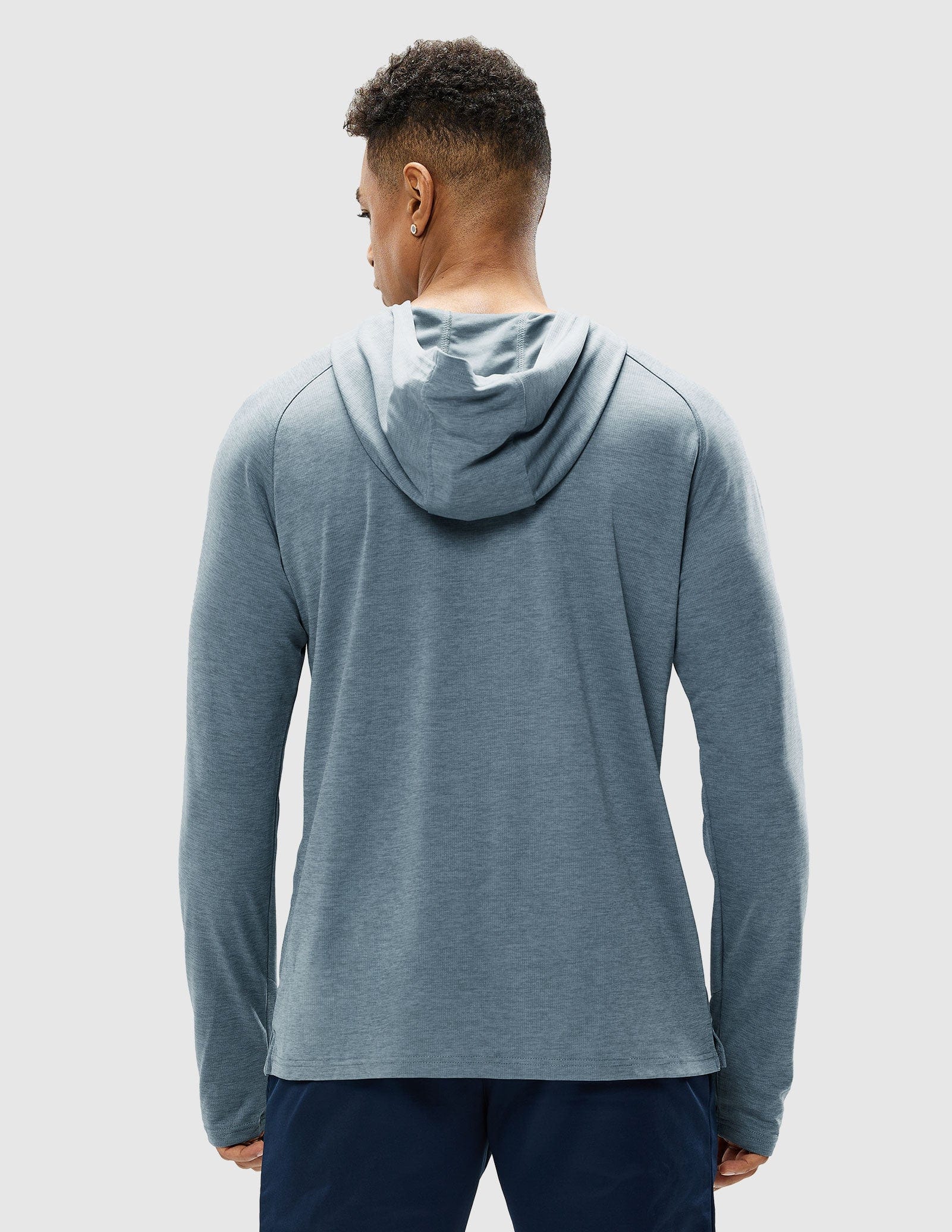 MIER Men's Performance Long Sleeve Hooded Sun Shirt Men's T-Shirts