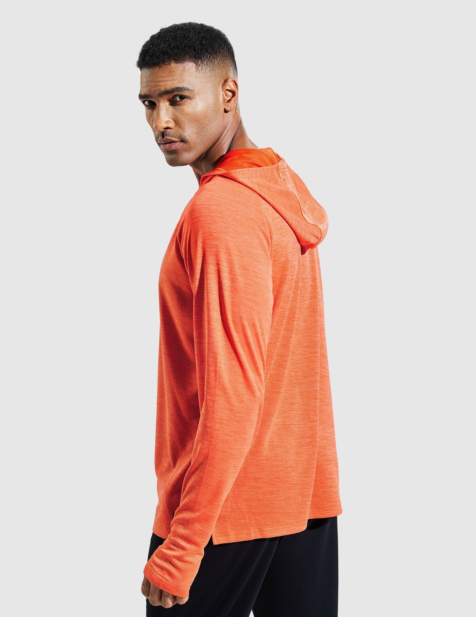 MIER Men's Performance Long Sleeve Hooded Sun Shirt Men's T-Shirts