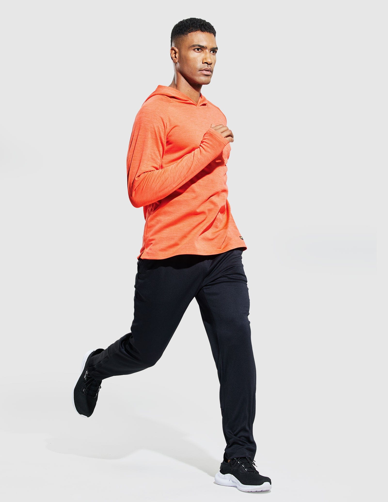 MIER Men's Performance Long Sleeve Hooded Sun Shirt Men's T-Shirts