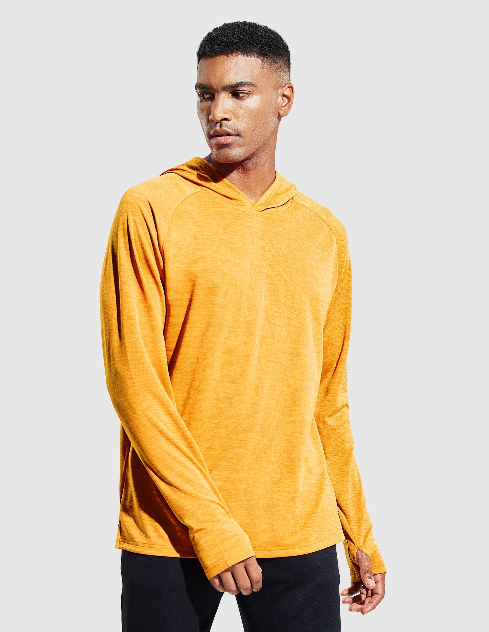 MIER Men's Performance Long Sleeve Hooded Sun Shirt Men's T-Shirts