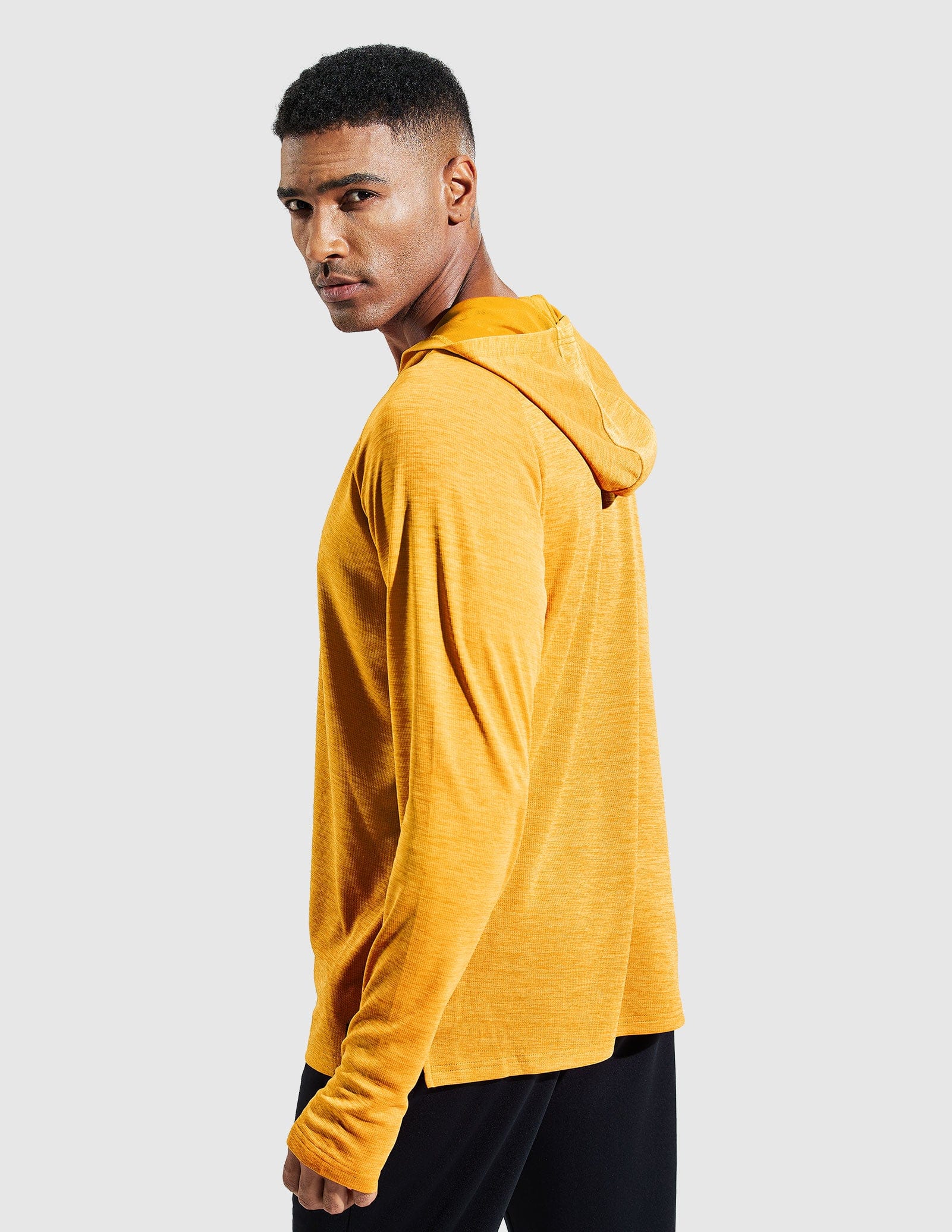 MIER Men's Performance Long Sleeve Hooded Sun Shirt Men's T-Shirts