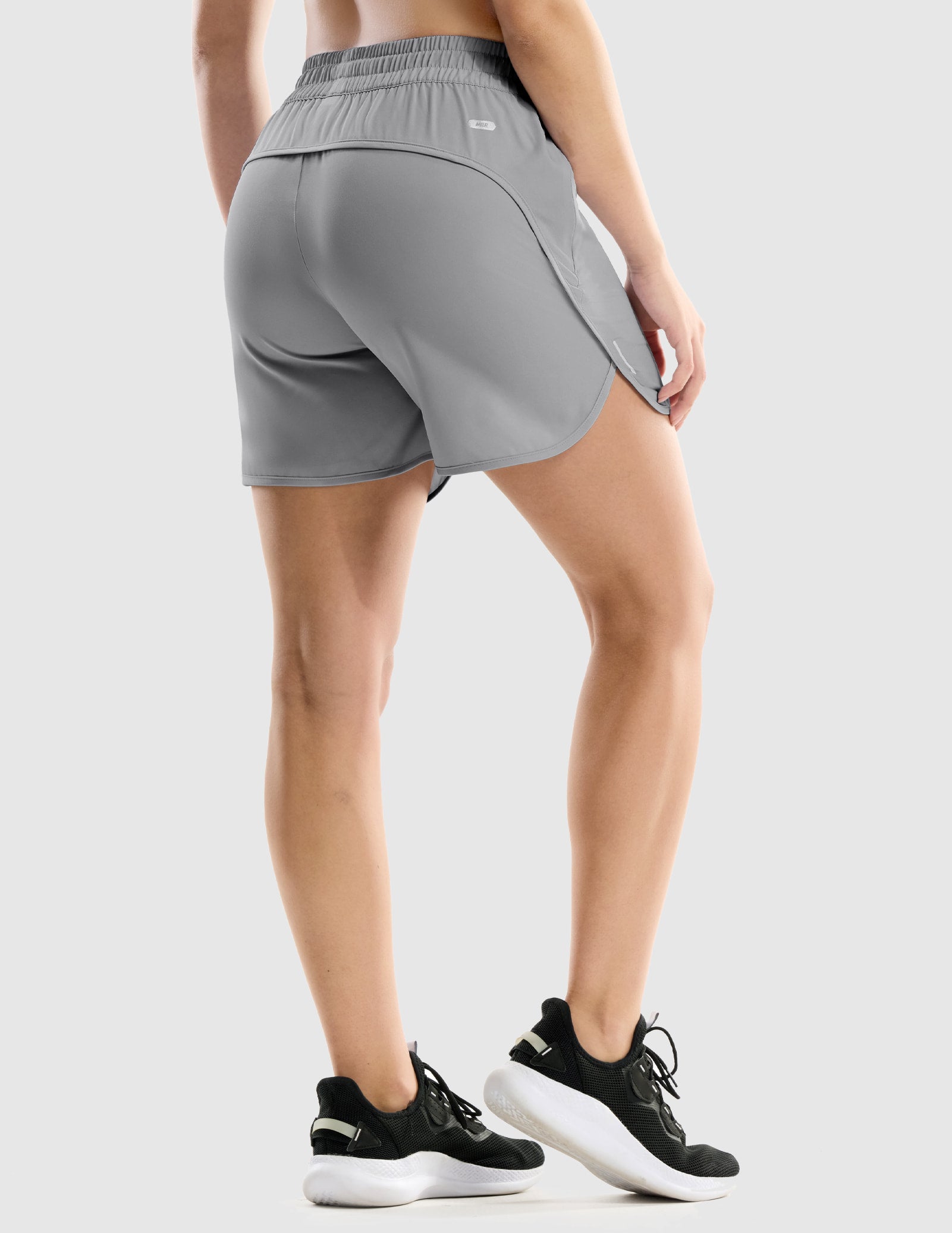 MIER Women's 5" Running Shorts with Secure Zipper Pockets Women Shorts