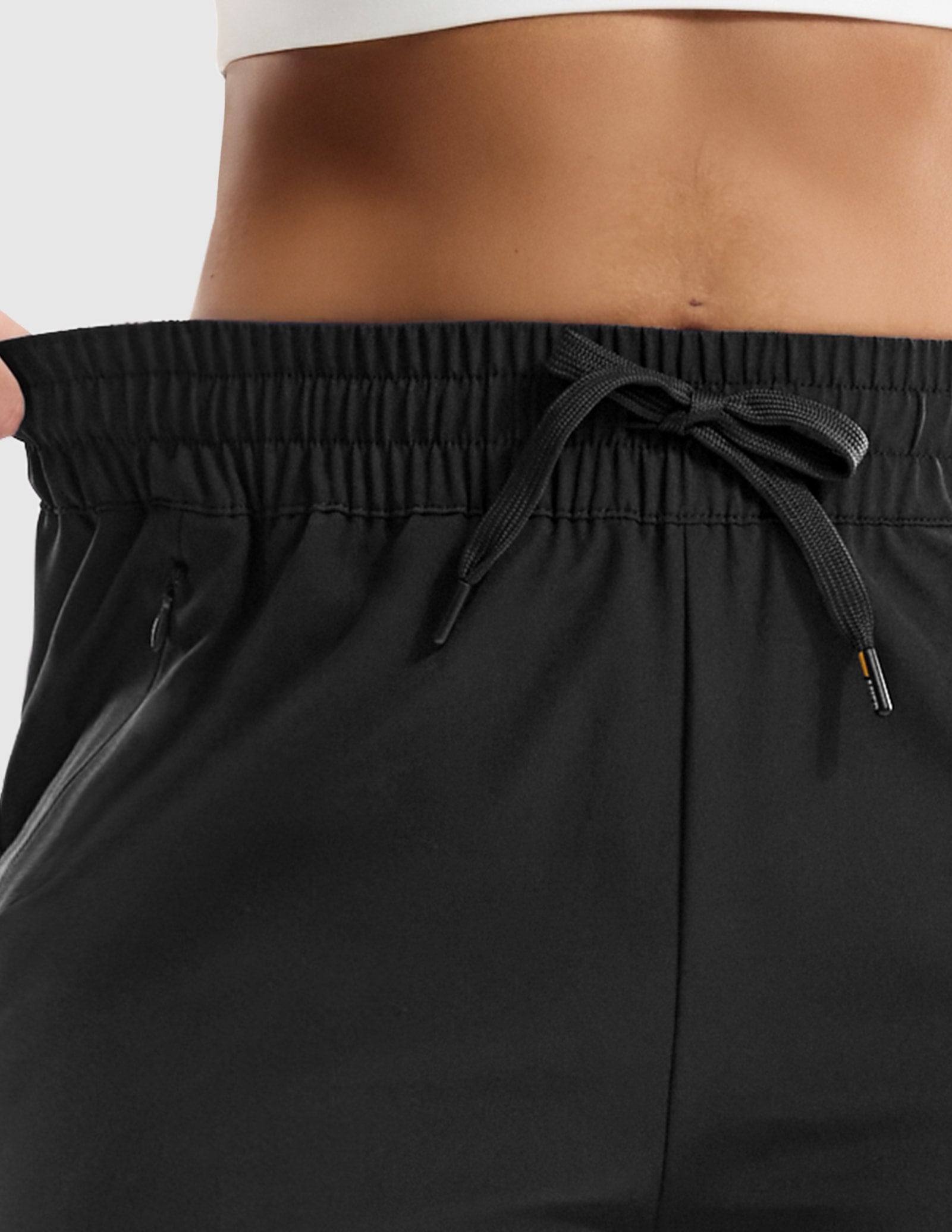 MIER Women's 5" Running Shorts with Secure Zipper Pockets Women Shorts