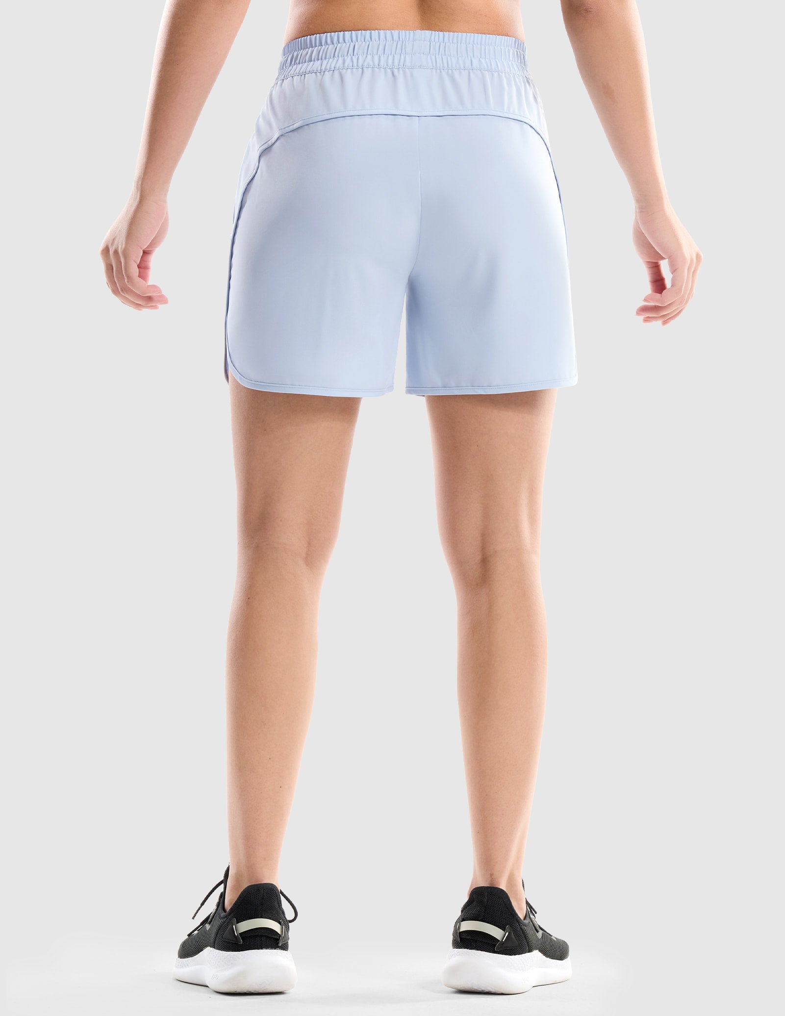 MIER Women's 5" Running Shorts with Secure Zipper Pockets Women Shorts