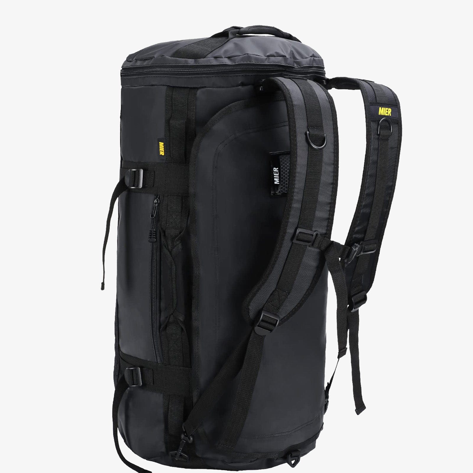 MIER Large Duffel Backpack Bag with Shoe Compartment Backpack Duffel Black / 45L