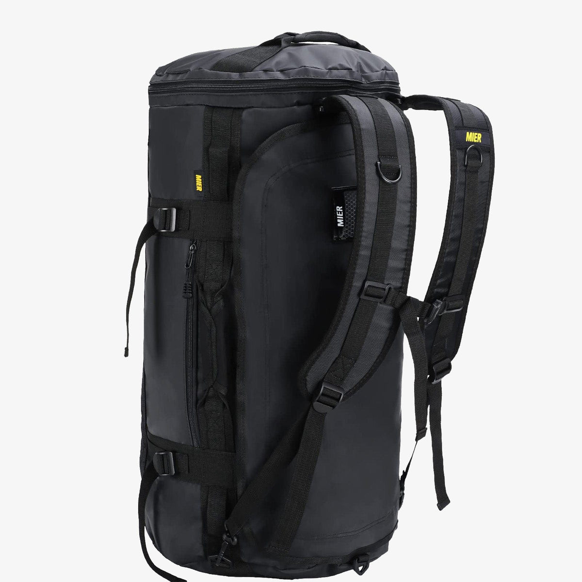 MIER Large Duffel Backpack Bag with Shoe Compartment Backpack Duffel Black / 45L