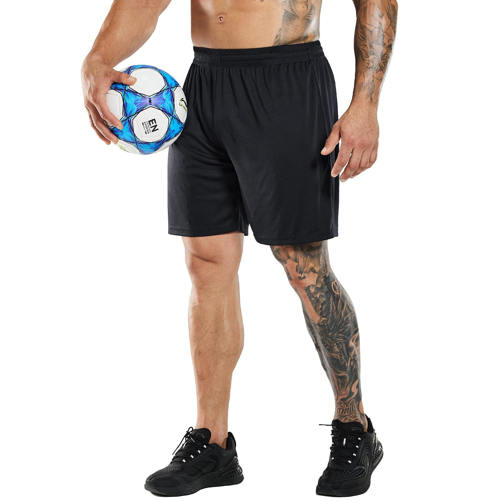 MIER Men Quick-Dry Athletic Running Shorts without Pockets Men's Shorts